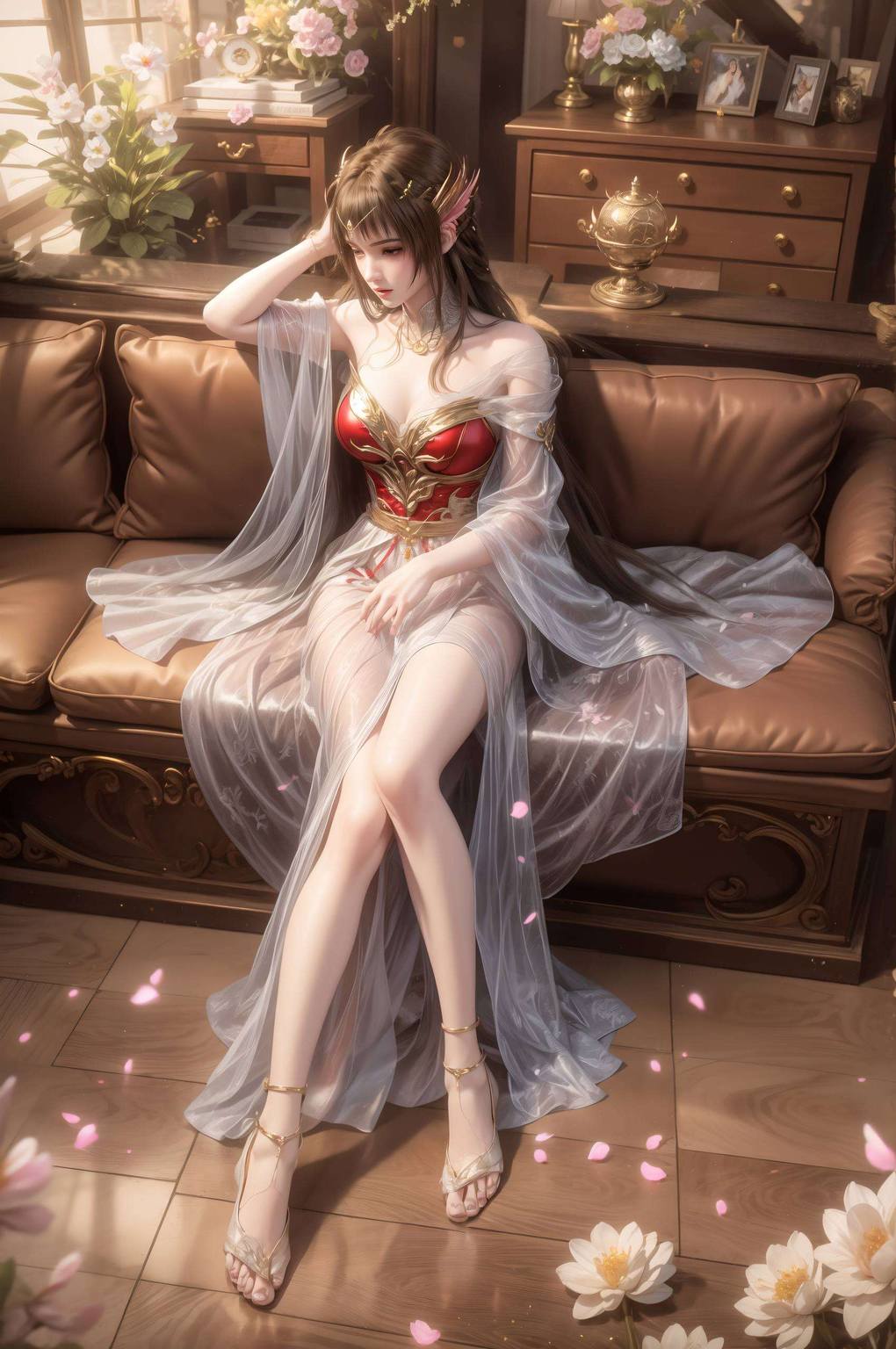 云落小美女壁纸图片可爱:国漫女神AI精选免费壁纸秀iPad桌面图片