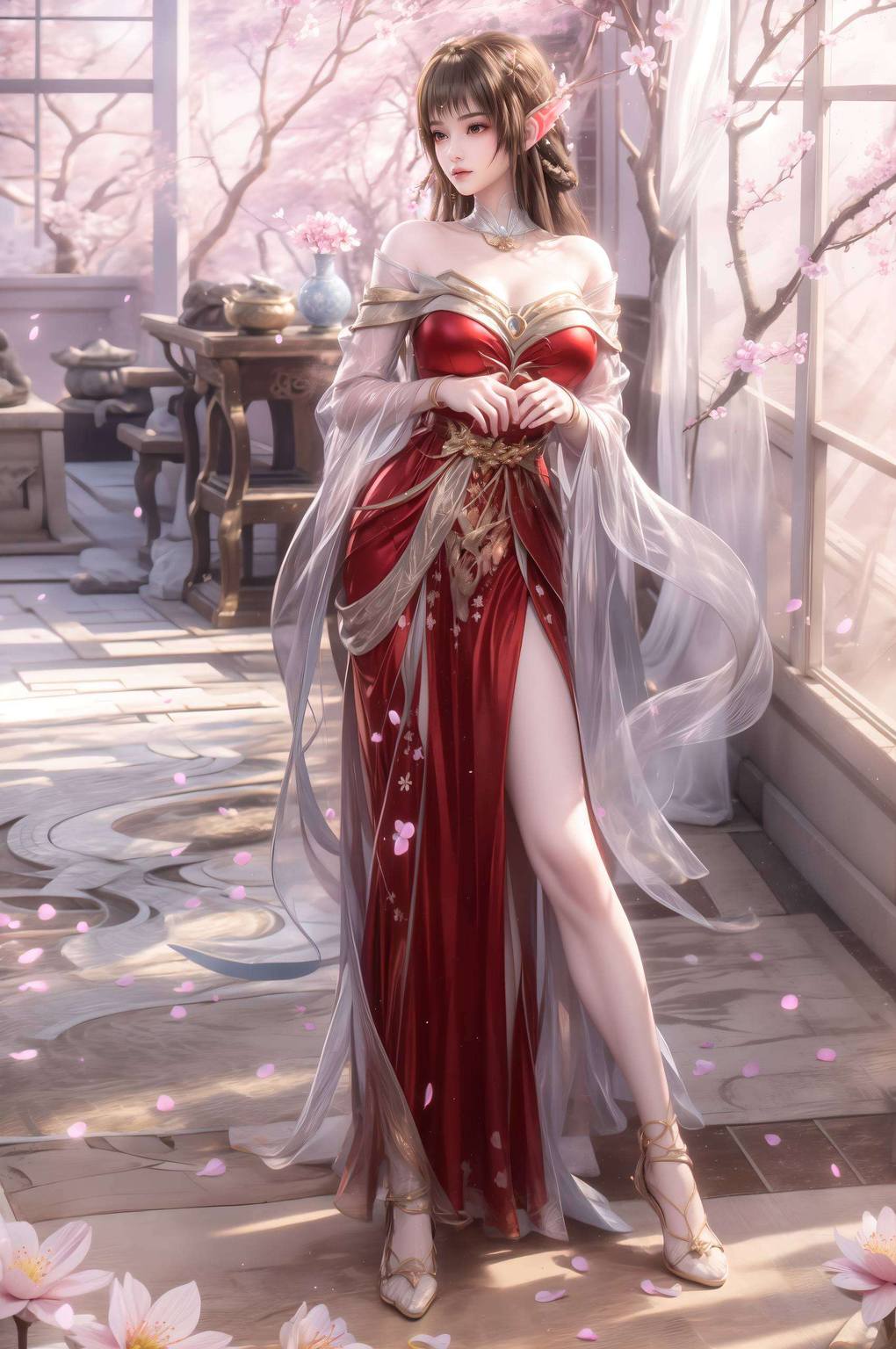 云落小美女壁纸图片可爱:国漫女神AI精选免费壁纸秀iPad桌面图片