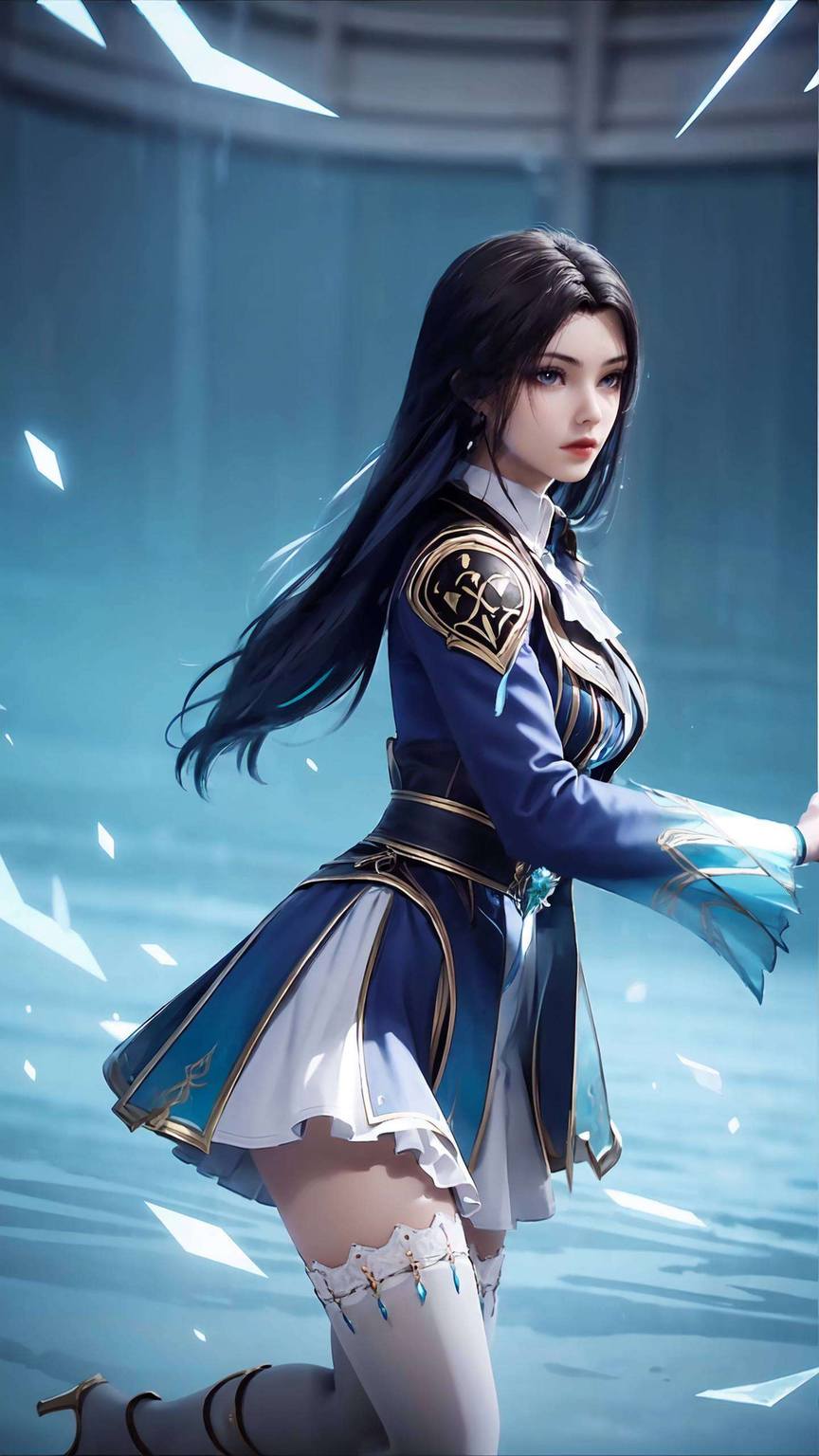 斗罗大陆凌落宸横屏高清壁纸图片：超还原AI绘画国漫女主免费壁纸秀