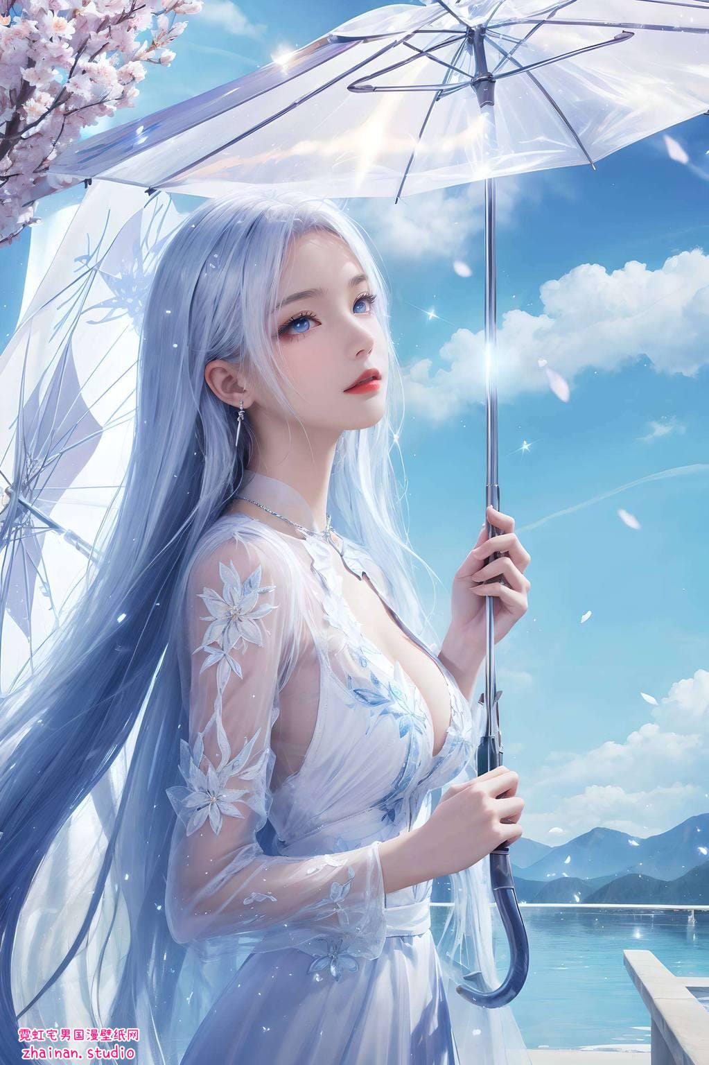 斗罗大陆凌落宸横屏高清壁纸图片：超还原AI绘画国漫女主免费壁纸秀