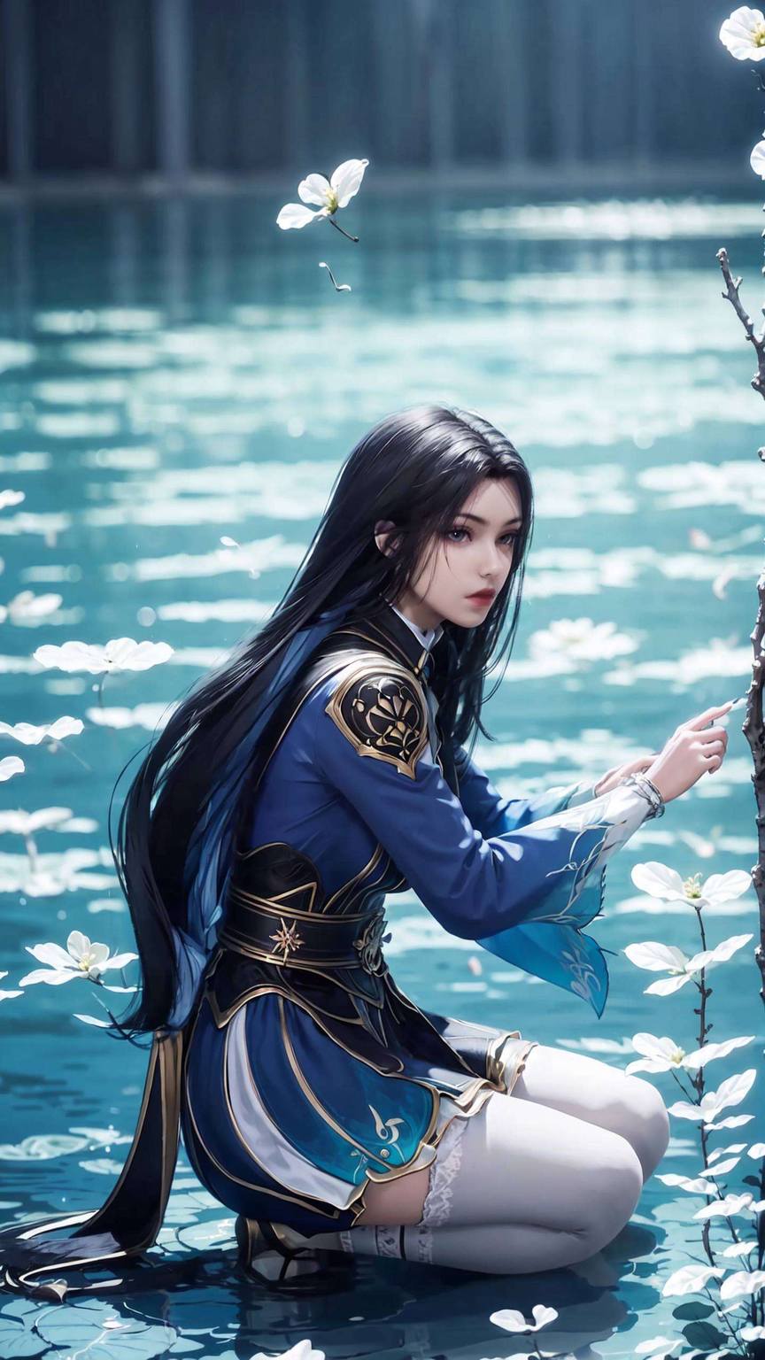 斗罗大陆凌落宸横屏高清壁纸图片：超还原AI绘画国漫女主免费壁纸秀