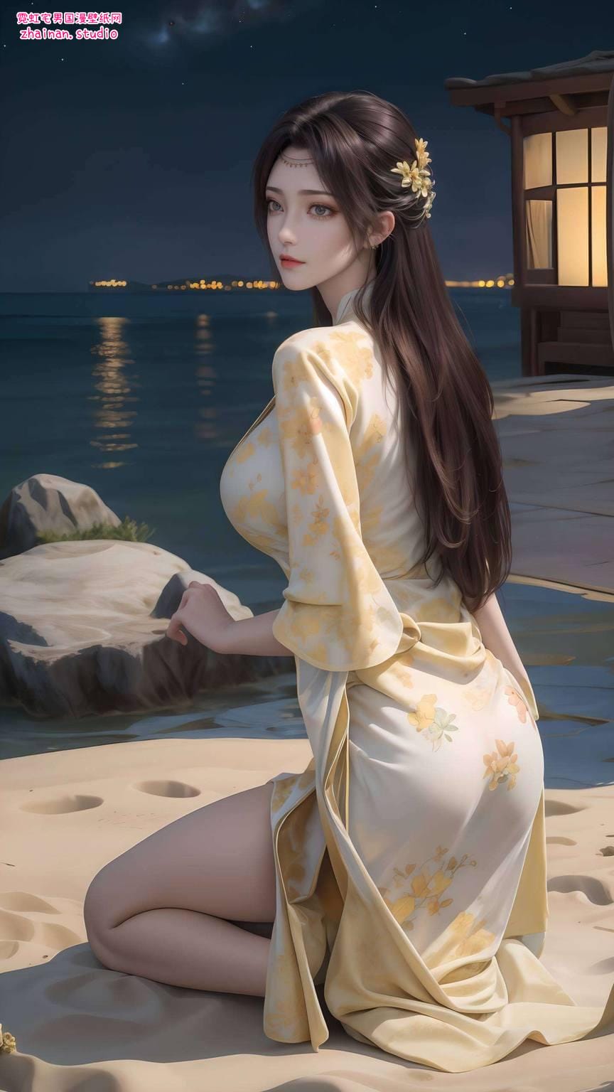 云韵壁纸图片动漫版：AI绘画国漫女主高清AI人物表情素材护眼电脑艺术壁纸