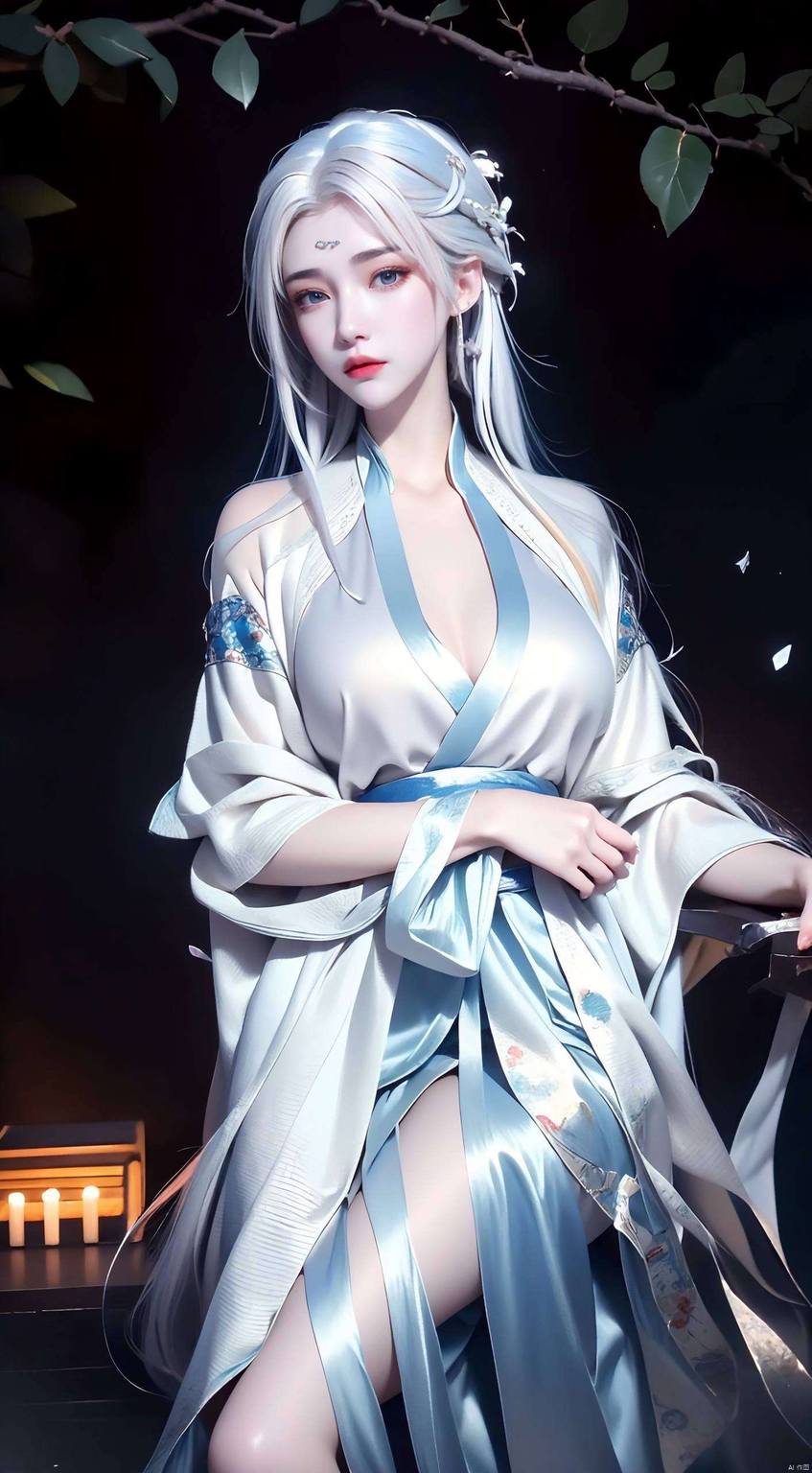 云韵壁纸图片动漫版：AI绘画国漫女主高清AI人物表情素材护眼电脑艺术壁纸