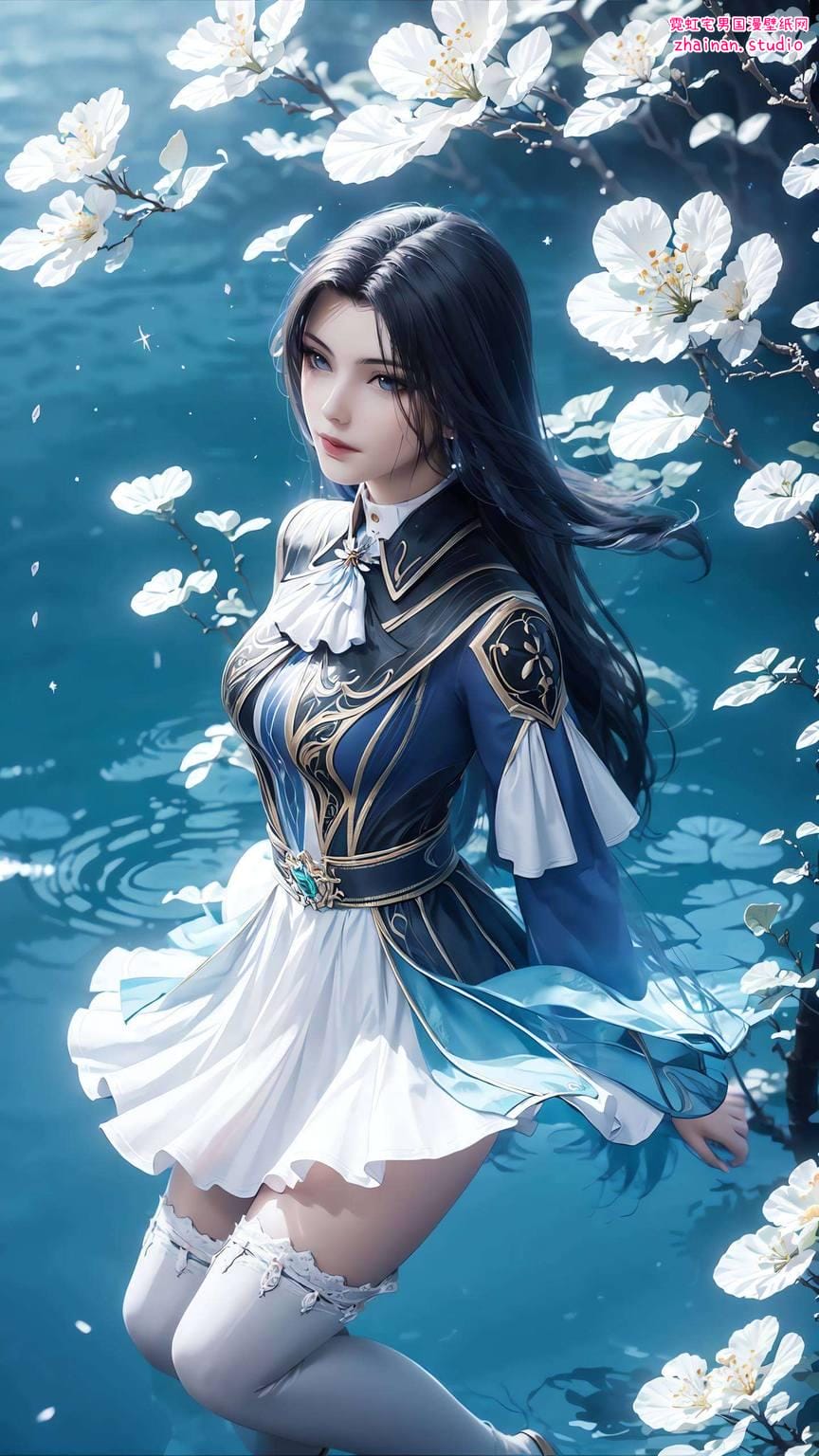 斗罗大陆凌落宸平板壁纸高清：AI绘画角色笑容素材动漫壁纸安卓粉色