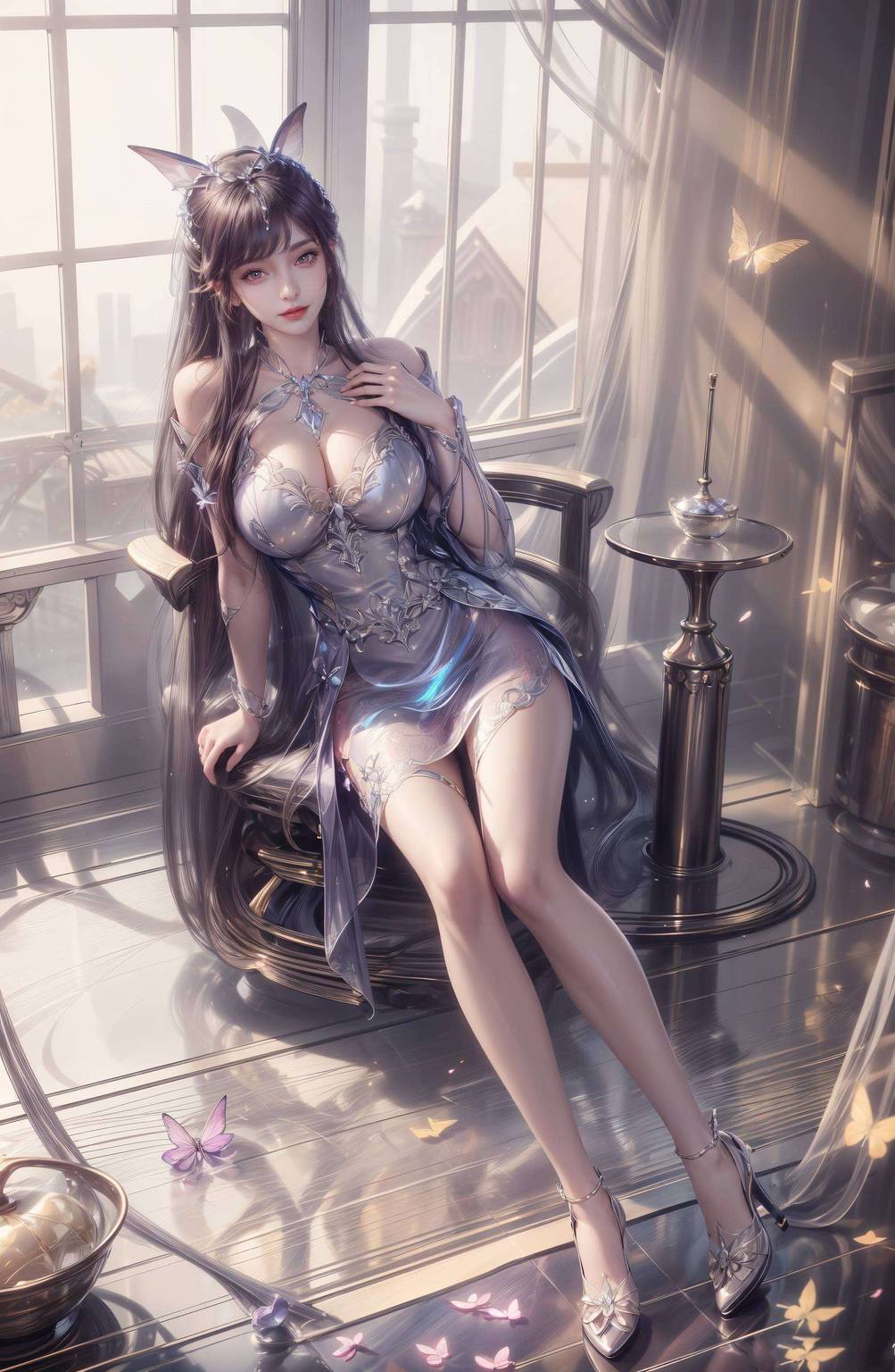 紫色精细角色安卓桌面：小舞壁纸最新造型-皮皮兔动漫