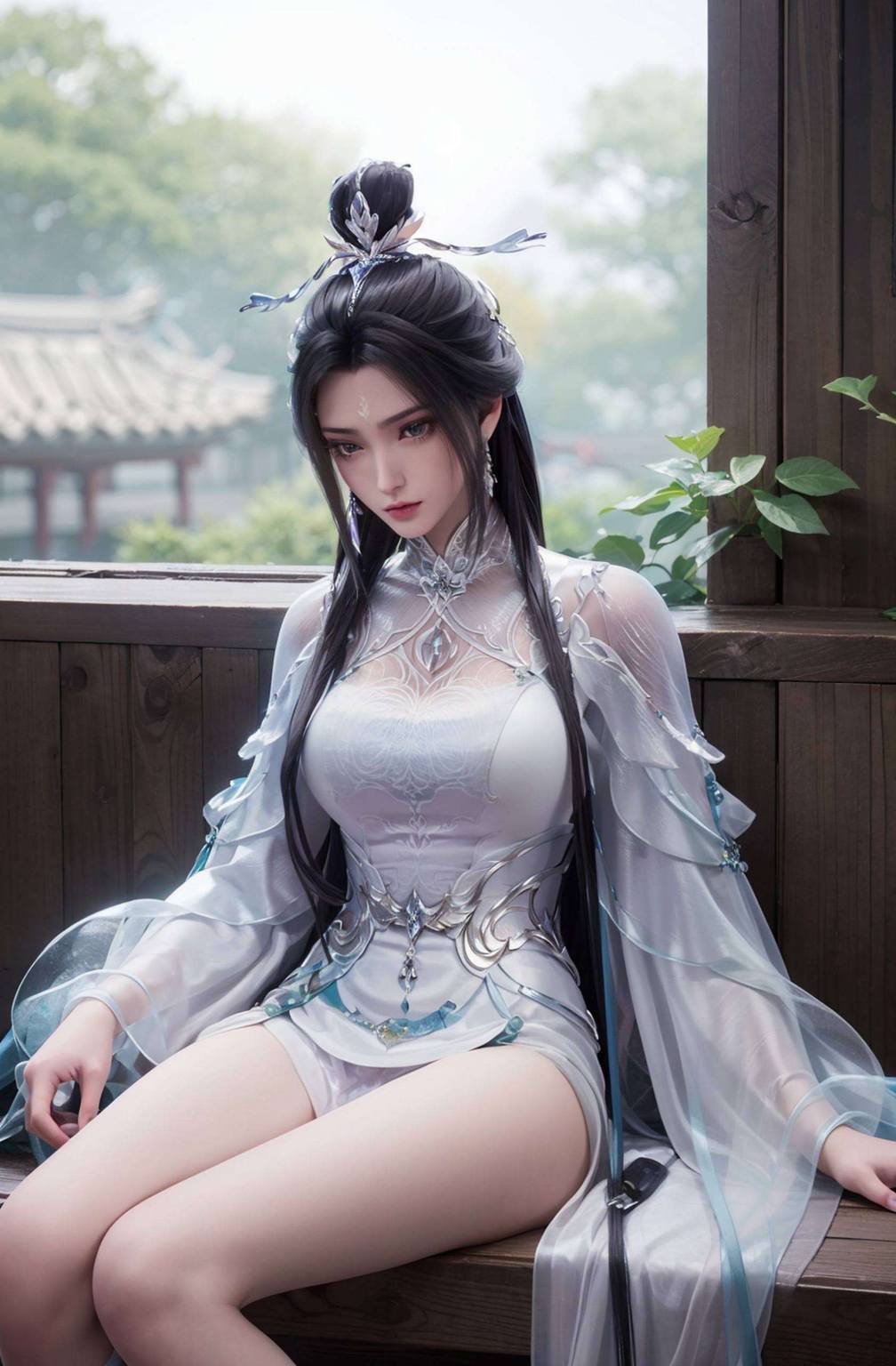 珠仙动漫陆雪琪高分辨率国漫女生AI二次元壁纸iPhone艺术壁纸