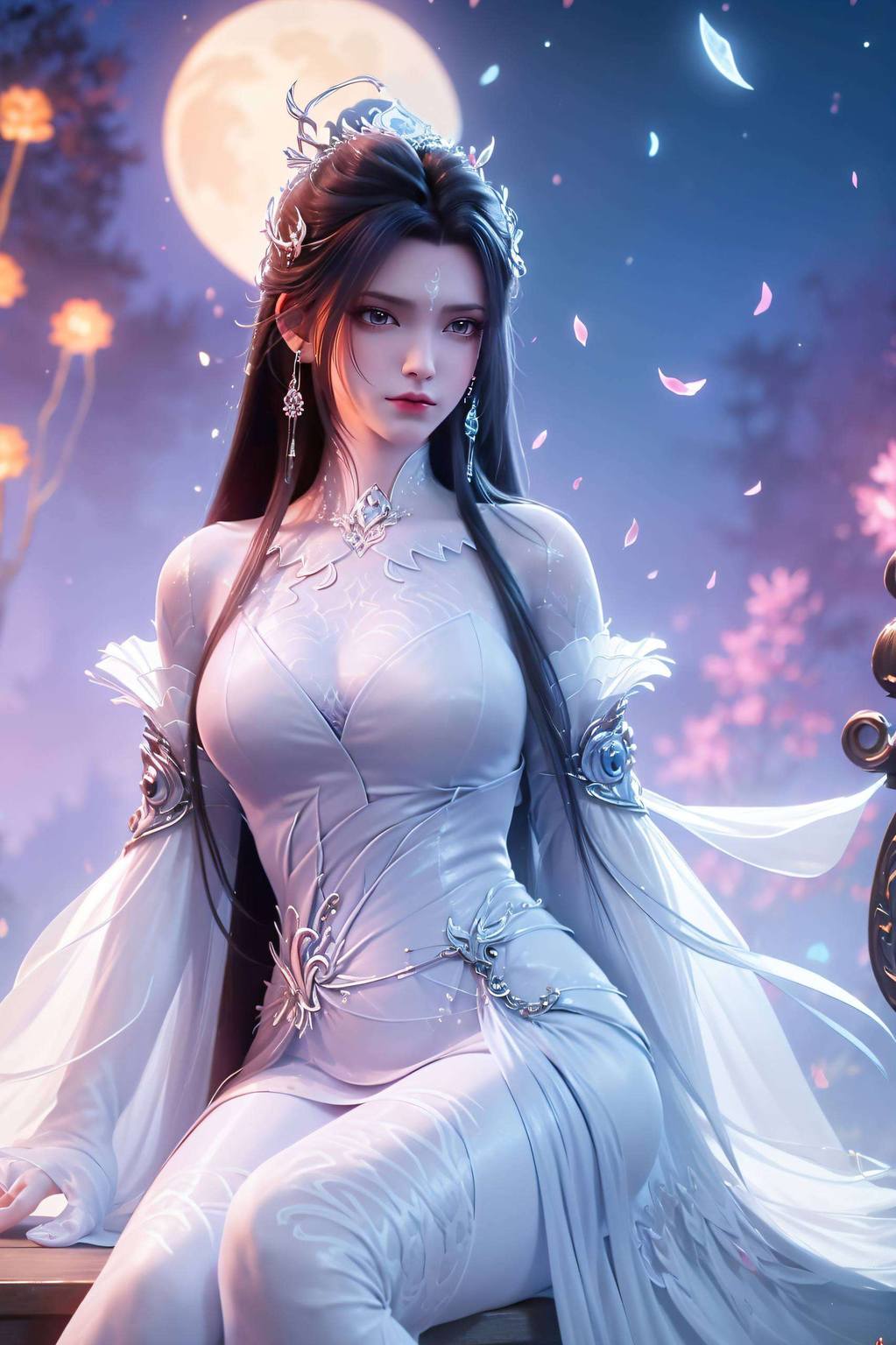 珠仙动漫陆雪琪高分辨率国漫女生AI二次元壁纸iPhone艺术壁纸