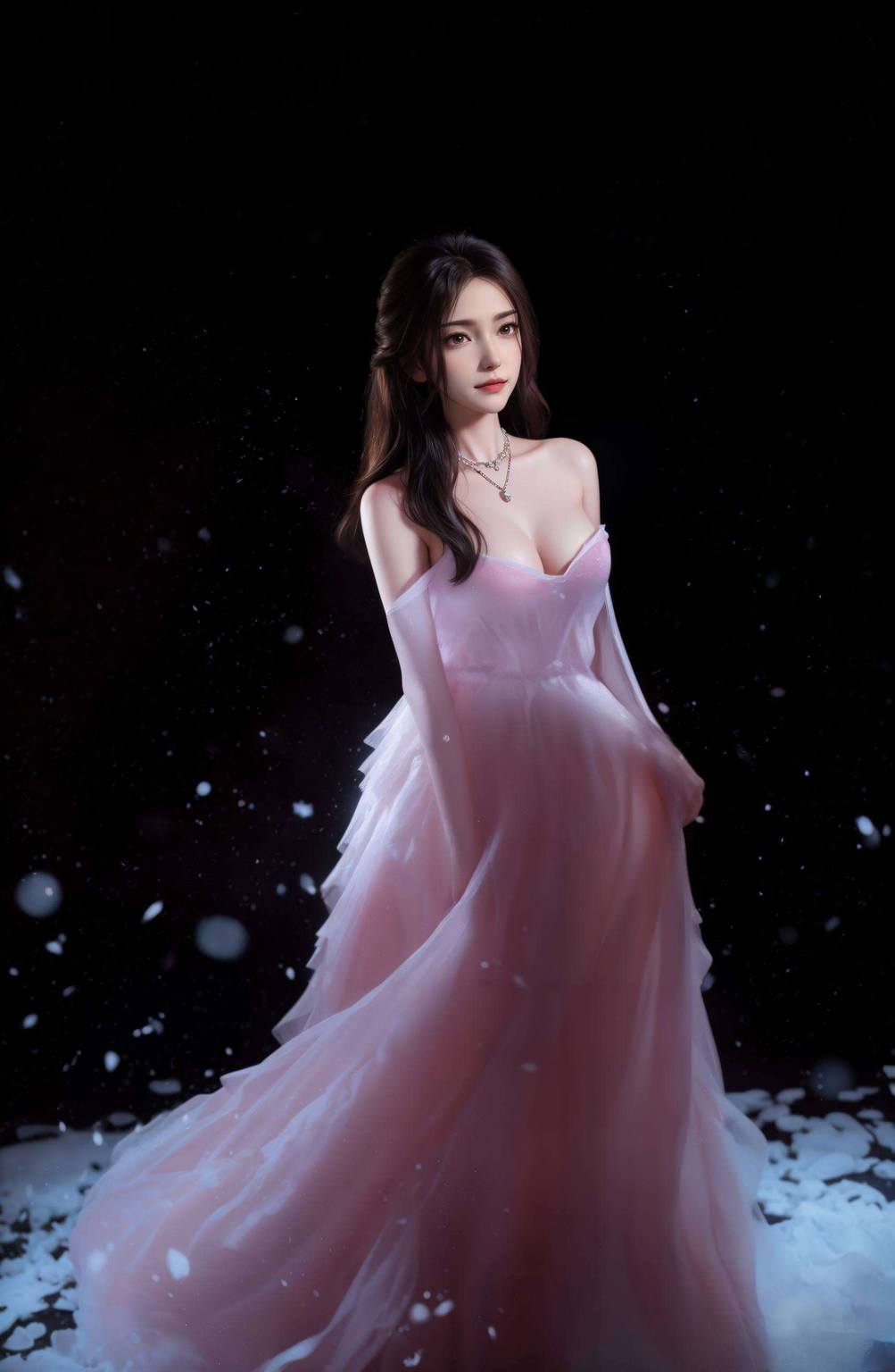 李寒衣问剑动漫壁纸:ai绘画国漫女主高清ai人物表情素材极简壁纸平板1920×1080