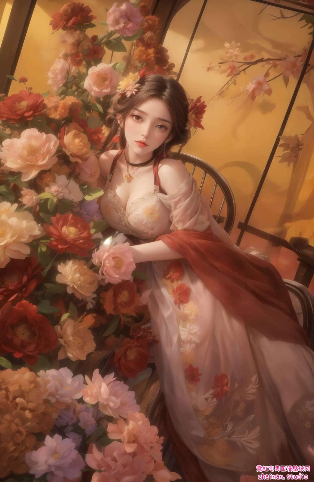 荒天帝火灵儿火桑树：国漫女主高清AI绘画与表情素材