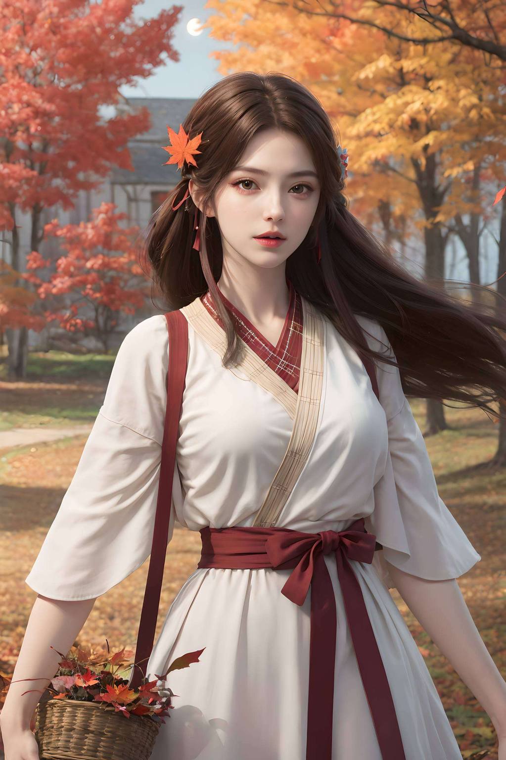 荒天帝火灵儿火桑树：国漫女主高清AI绘画与表情素材