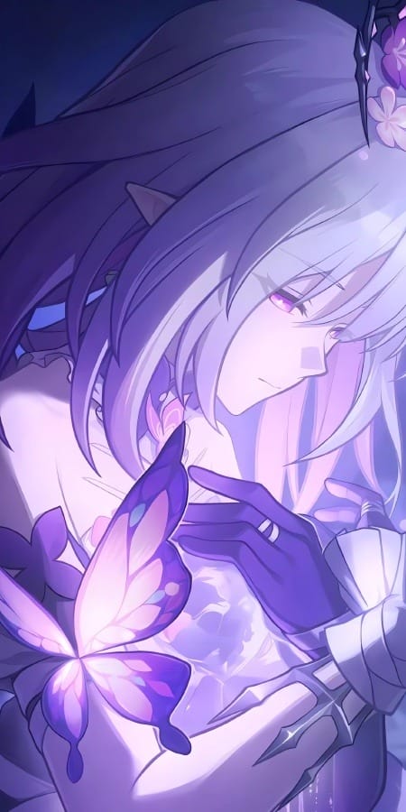 唯美紫色光影动漫2K高清壁纸