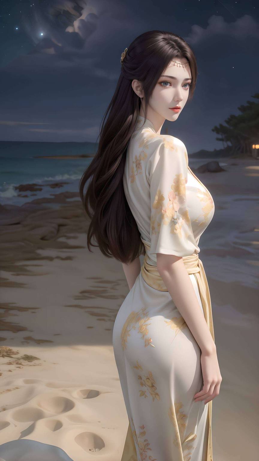 云韵写真壁纸：AI绘画人物动作参考图免费壁纸秀iPad背景图片-皮皮兔动漫