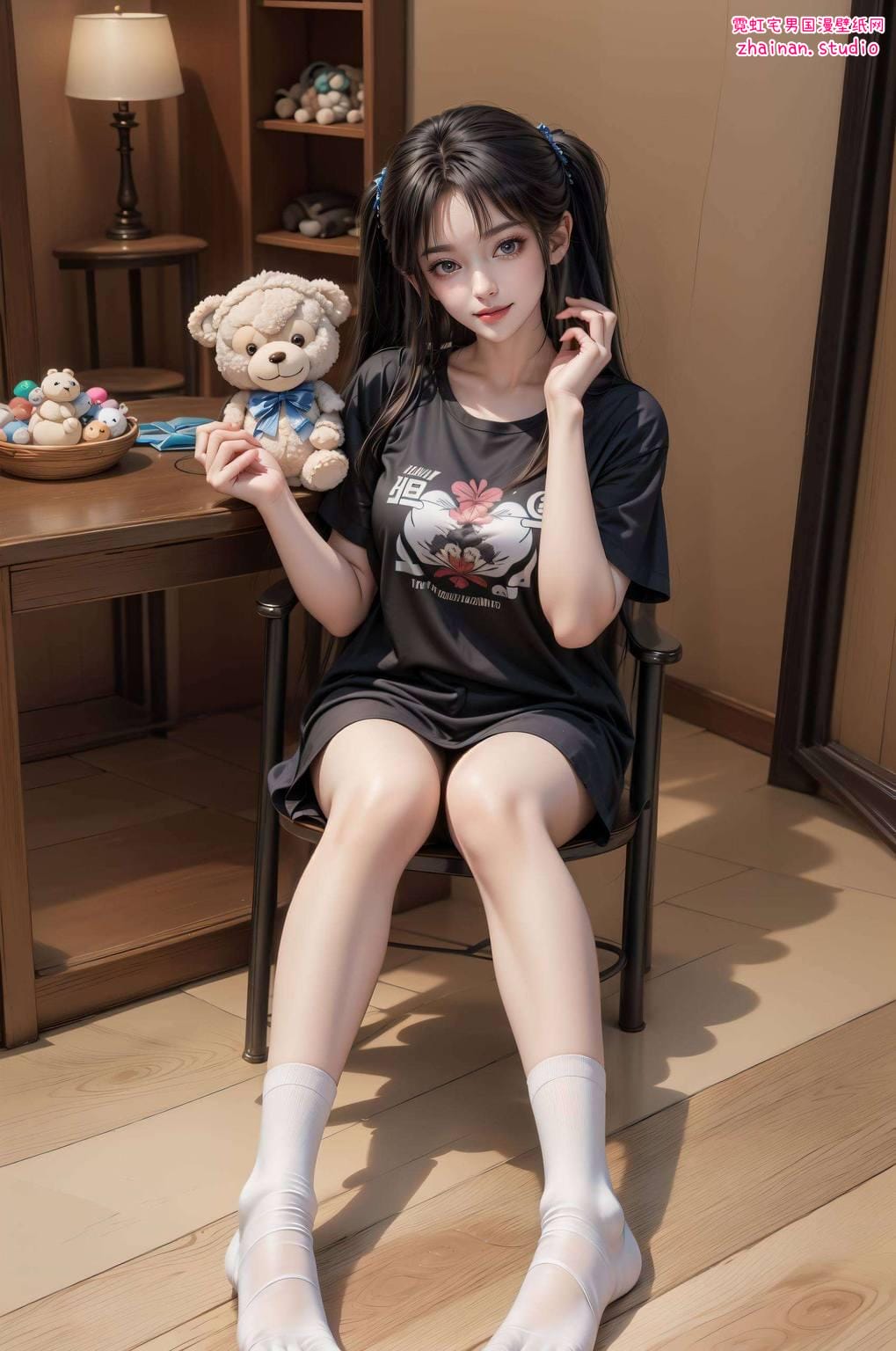 赵丽颖碧瑶高清壁纸：精美AI绘画国漫女主完美像素Win10粉色主题