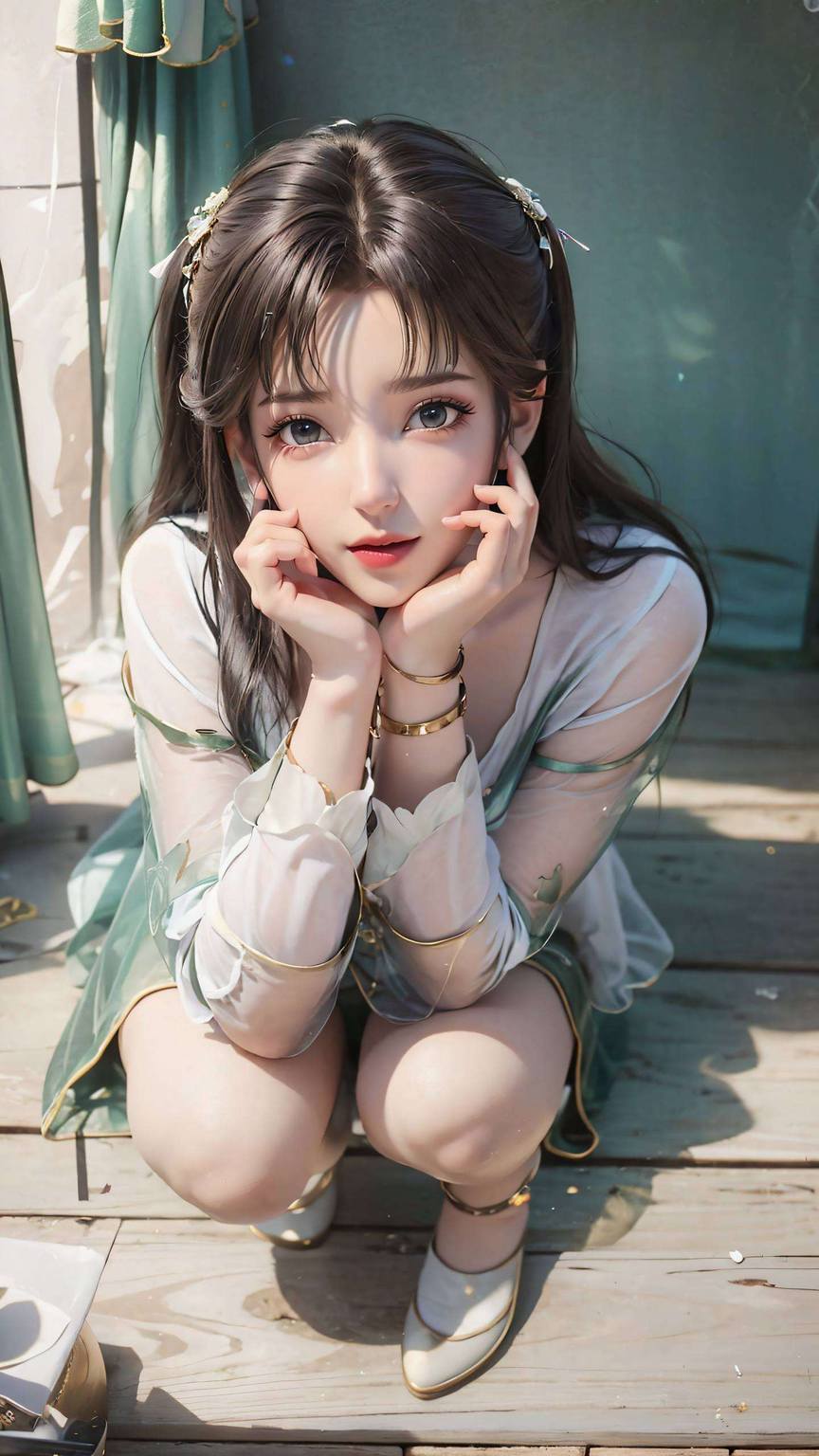 赵丽颖碧瑶高清壁纸：精美AI绘画国漫女主完美像素Win10粉色主题