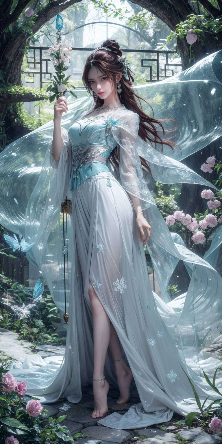 叶倾仙横屏壁纸图片：ai绘画角色素材完美像素平板可爱壁纸-皮皮兔动漫