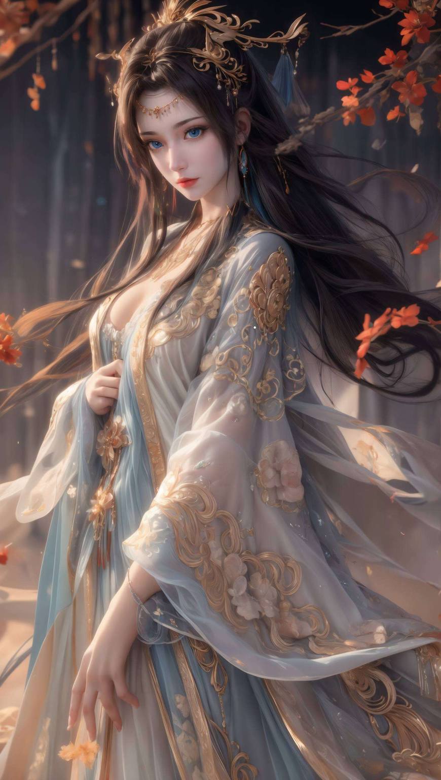 云韵御剑动态壁纸高清：紫色免费壁纸包平板古风-皮皮兔动漫