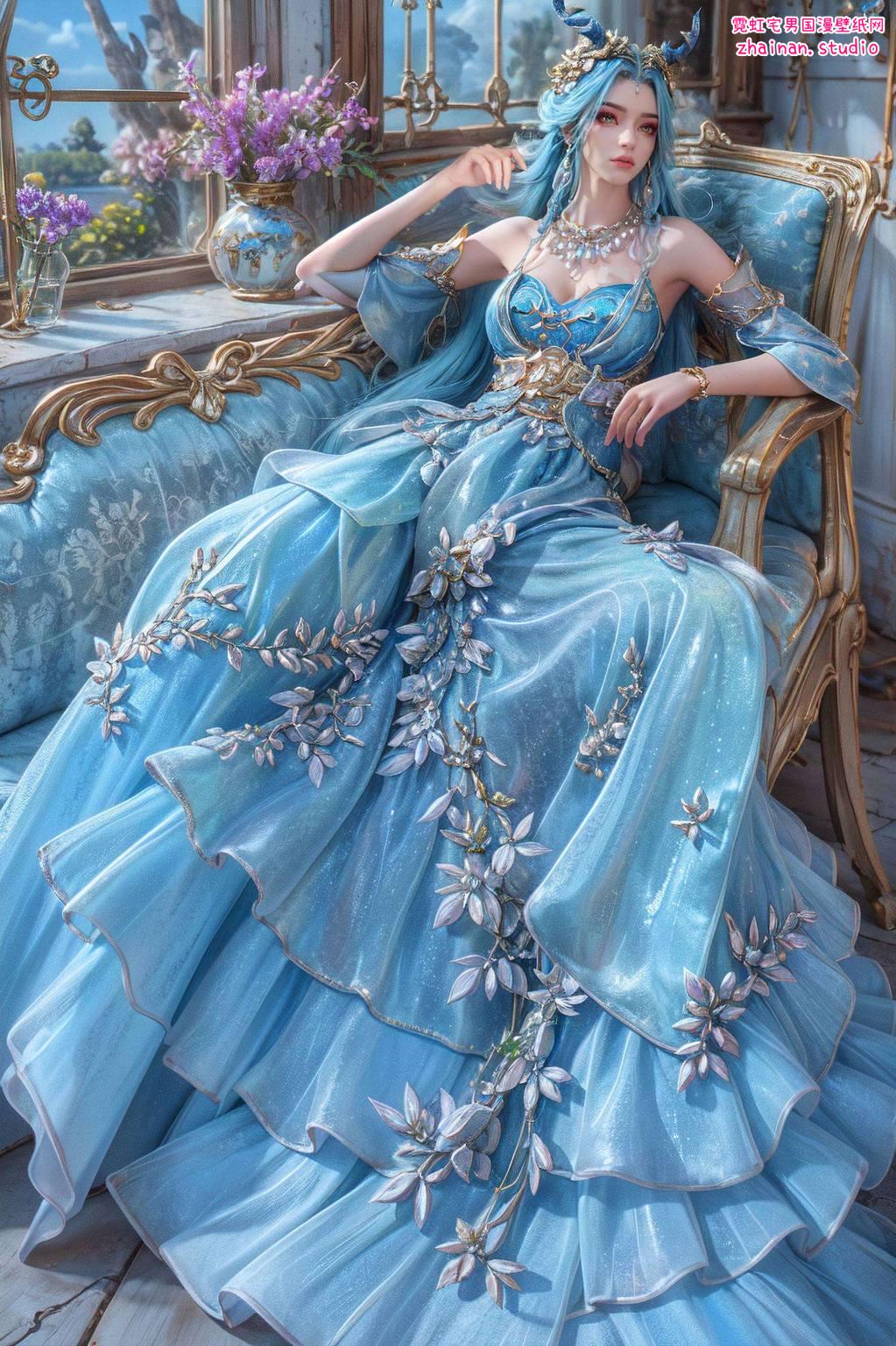 紫色完美像素安卓最美壁纸：斗破苍穹龙女