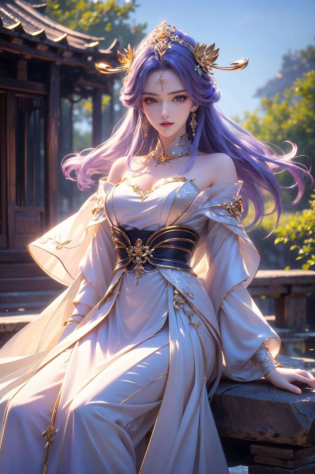 傲剑天穹：AI绘画角色pose素材免费壁纸分享手机古香古色