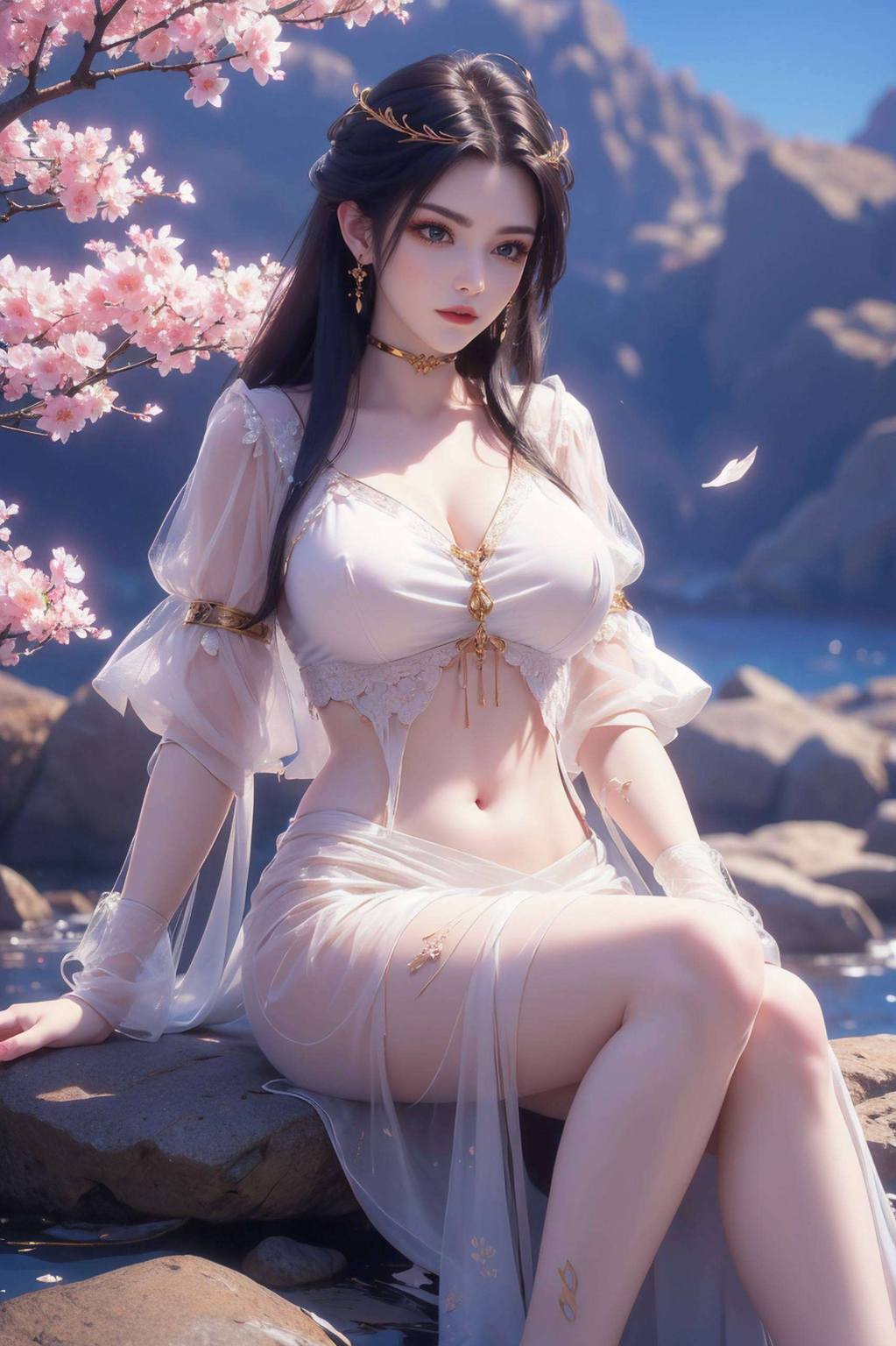 斗破苍穹人物美杜莎精美AI绘画国漫女主免费下载