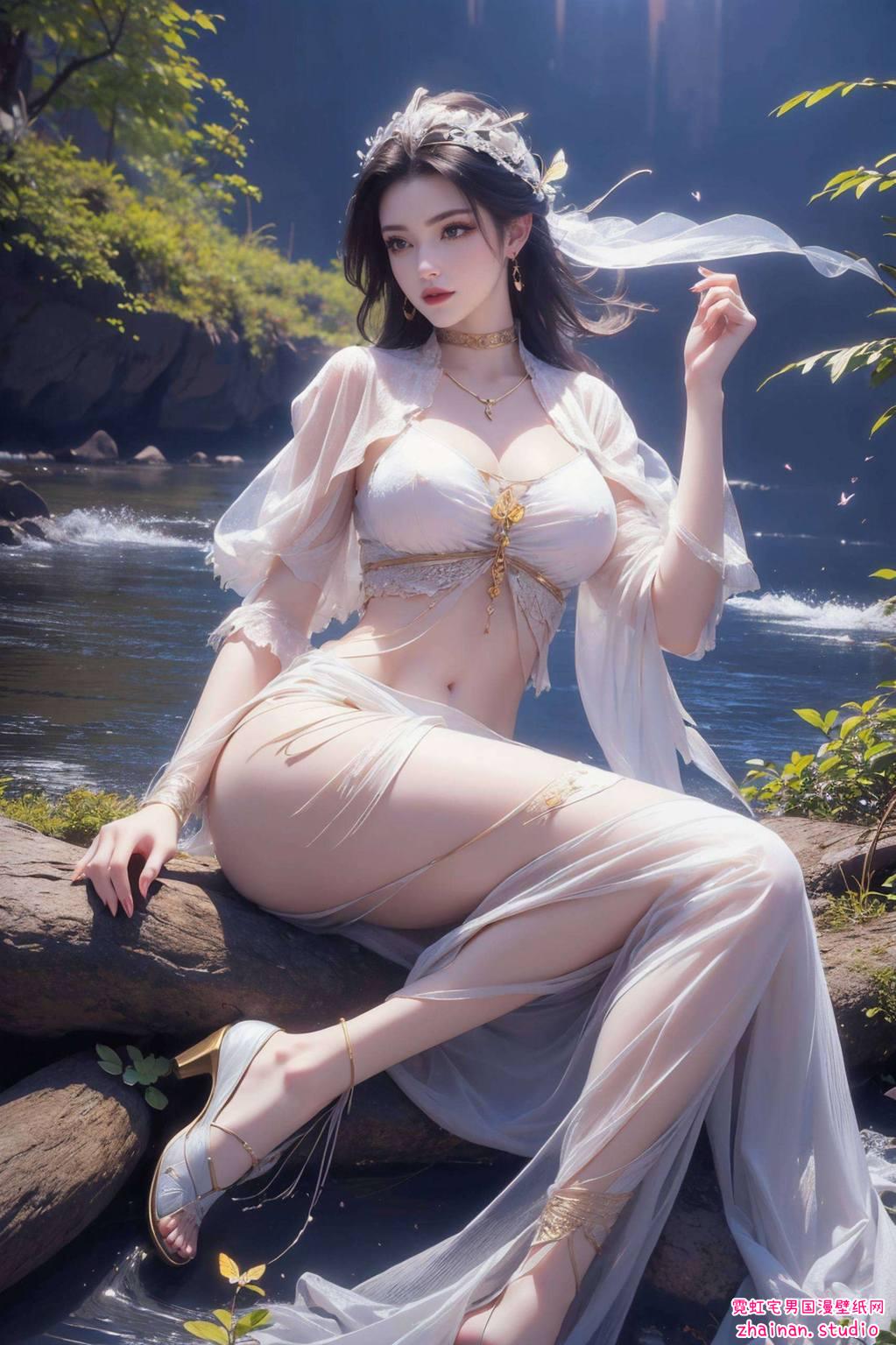 斗破苍穹人物美杜莎精美AI绘画国漫女主免费下载