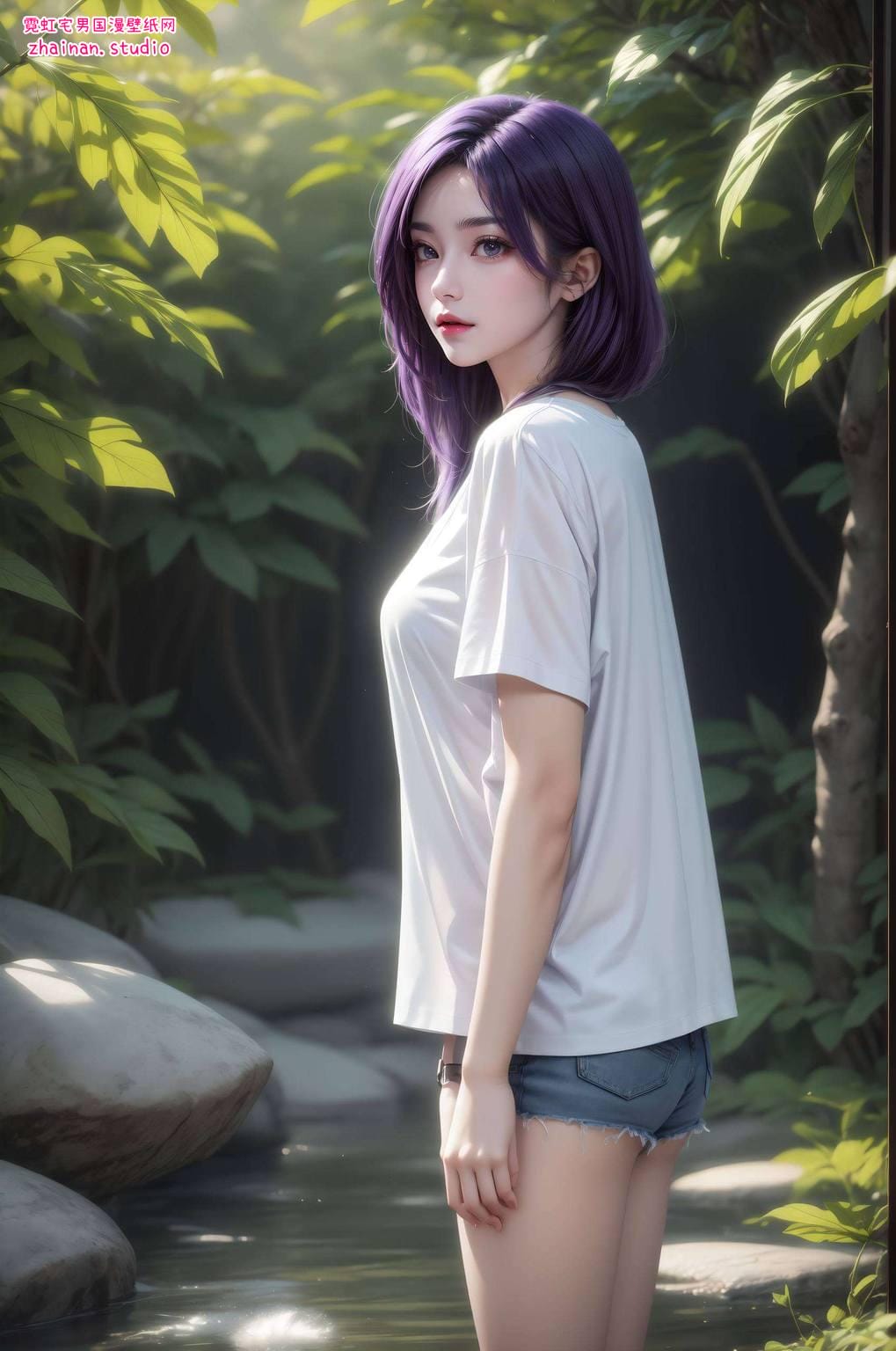 魔女云曦高清壁纸：AI绘画国漫女主与角色骨骼素材免费下载