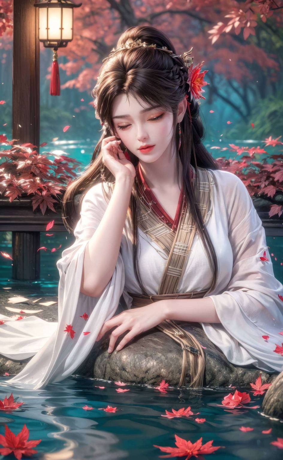 火灵儿裸妆高清AI人物神态素材壁纸