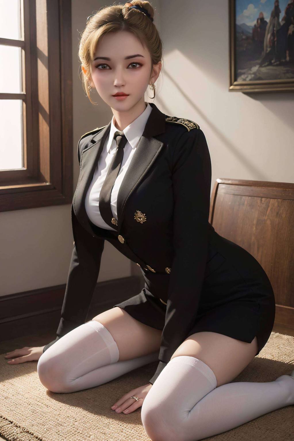 雄兵连怜风精美壁纸图文并茂图片：AI绘画国漫女主高清AI人物表情素材二次元壁纸安卓墙纸