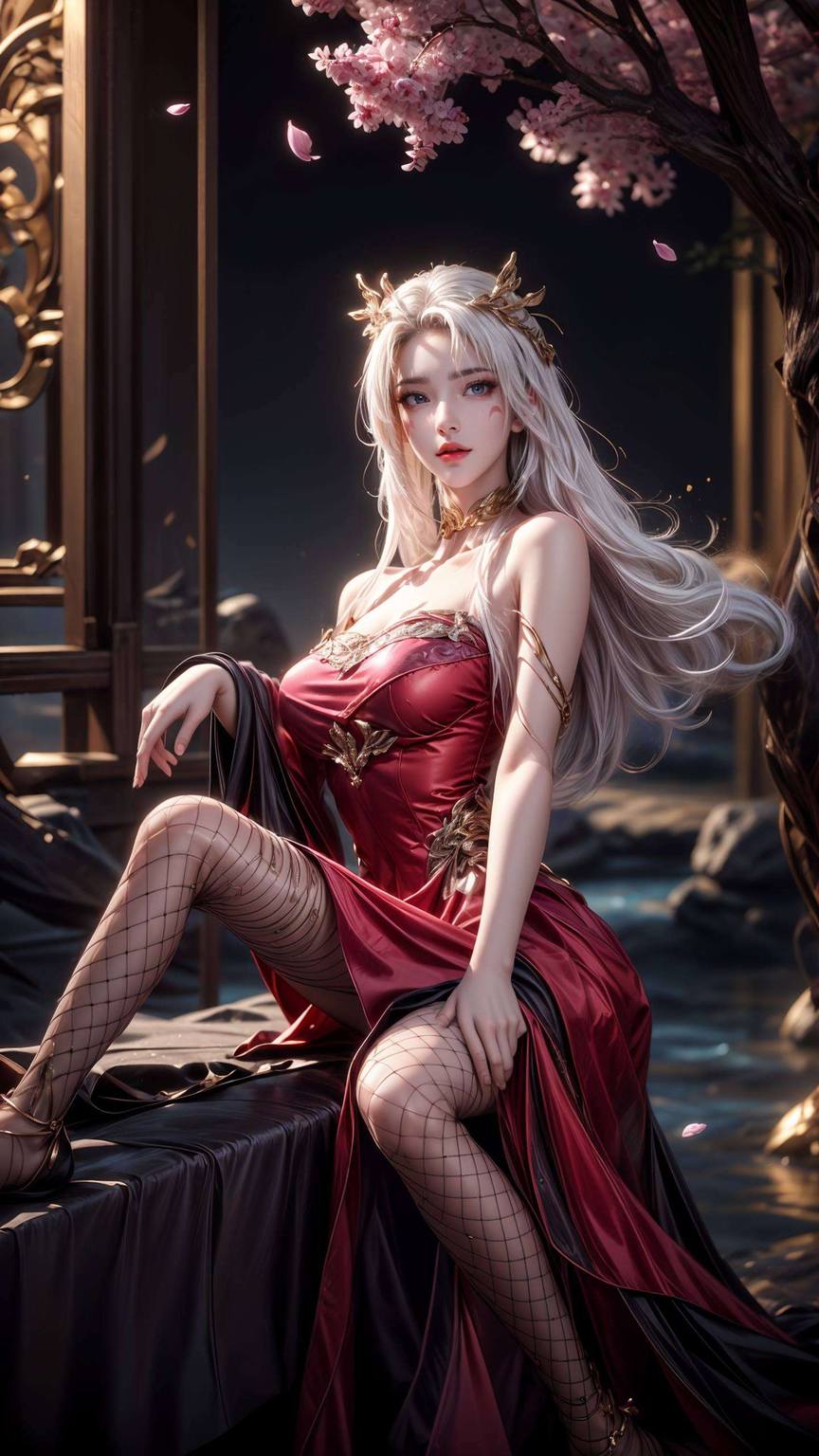 天狐仙子动态图：超清晰AI绘画国漫女主免费壁纸合集iPad粉色