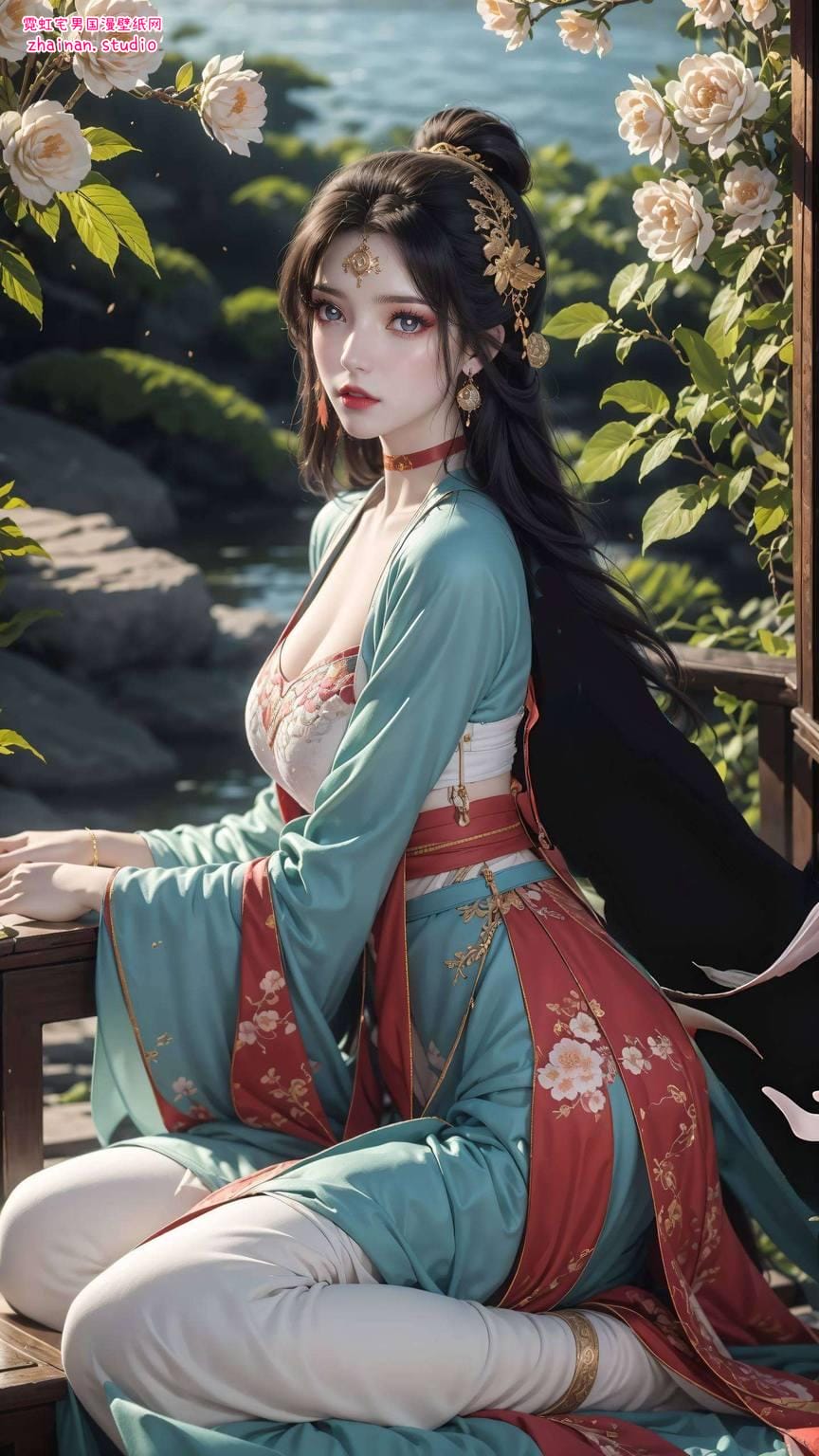 仙逆墨云面纱壁纸：护眼二次元苹果漫画精选