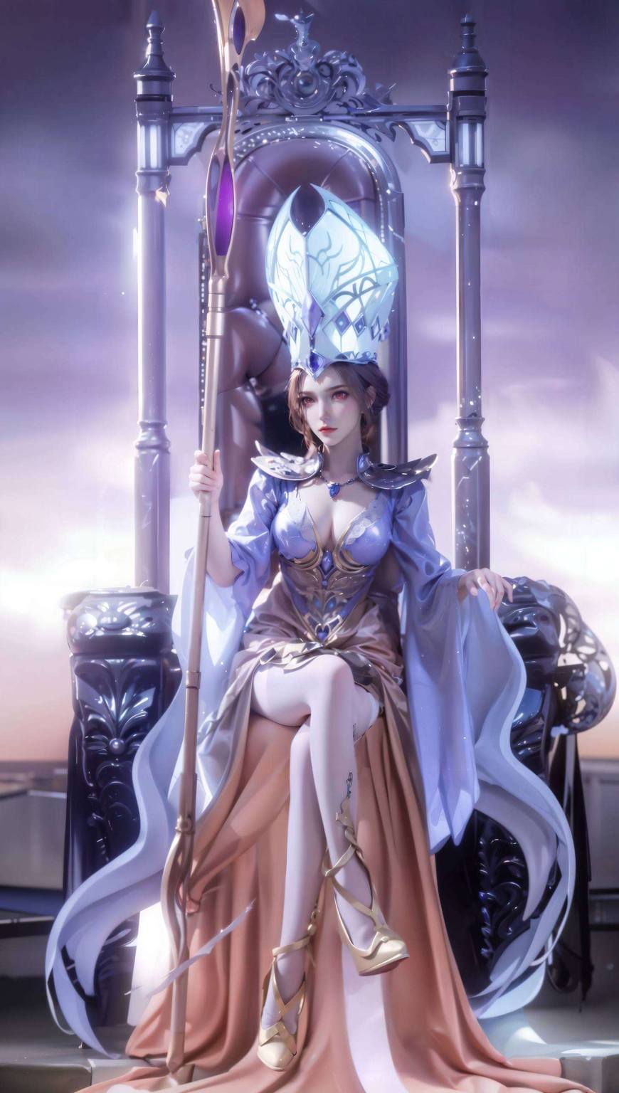 震撼精细角色PC粉色：比比东动态壁纸配乐大全-皮皮兔动漫