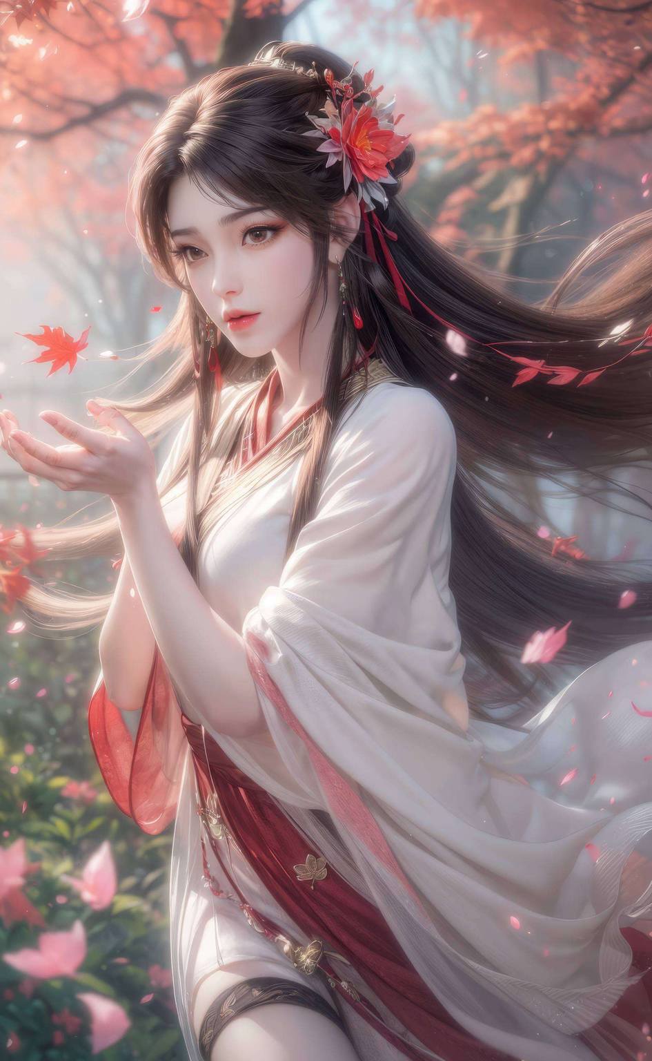 火灵儿壁纸头像动漫高清：AI绘画国漫女主与角色骨骼素材