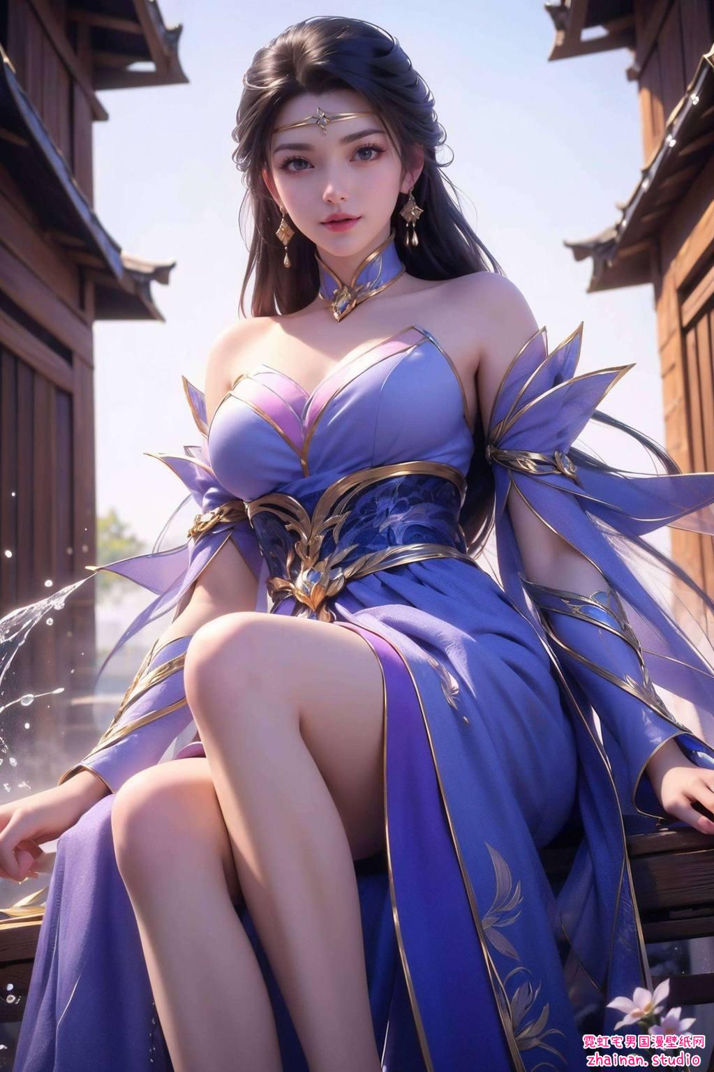 仙武传楚灵玉壁纸相框：AI绘画全屏姿势素材免费包