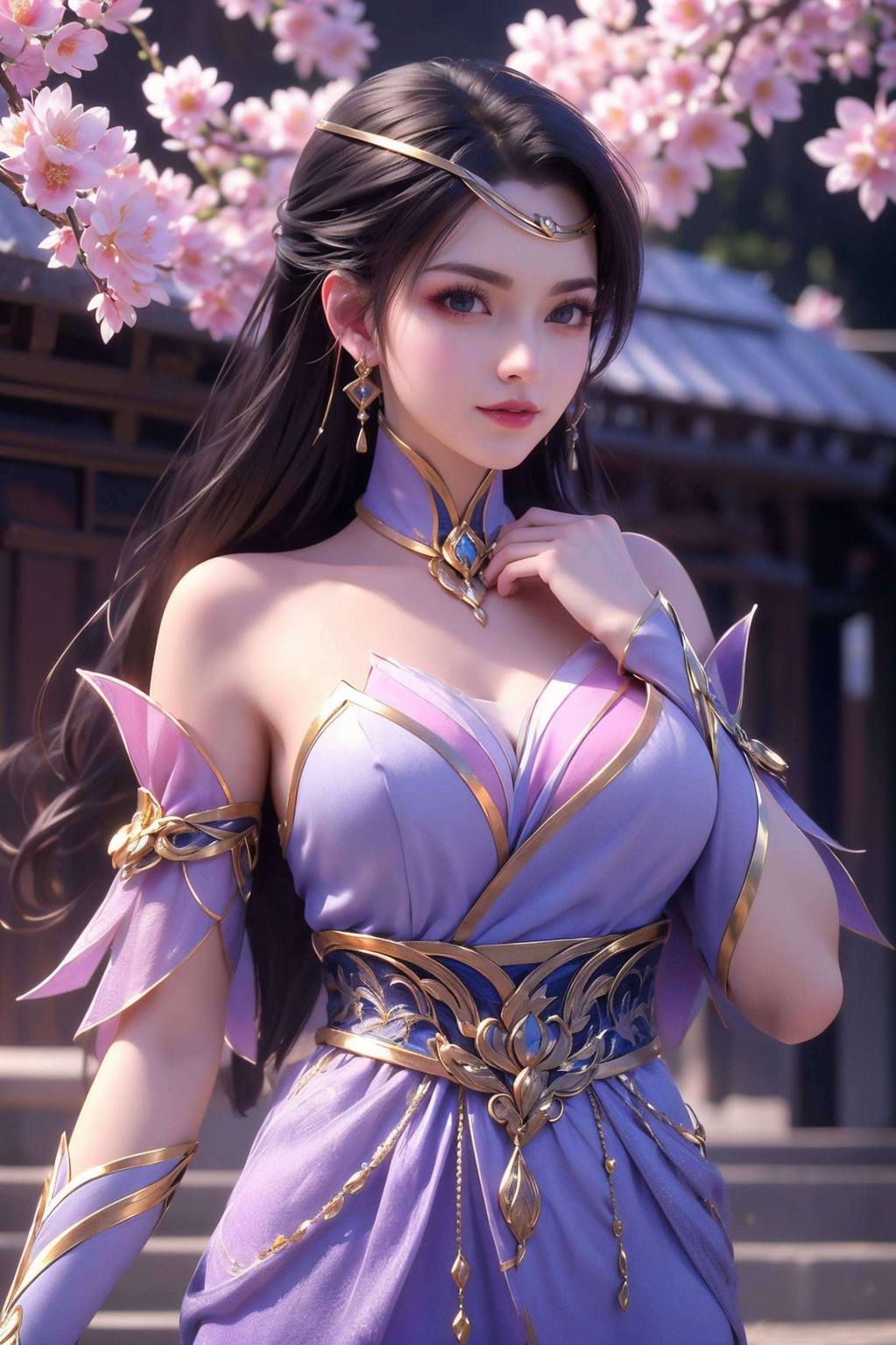 仙武传楚灵玉壁纸相框：AI绘画全屏姿势素材免费包