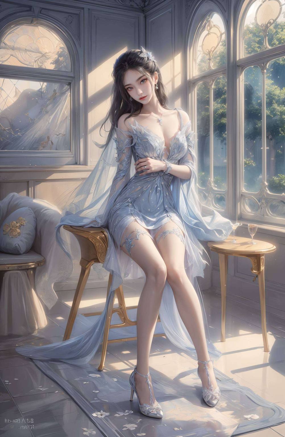 国漫焰灵姬高清壁纸：热门国漫女神AI护眼苹果桌面装饰图