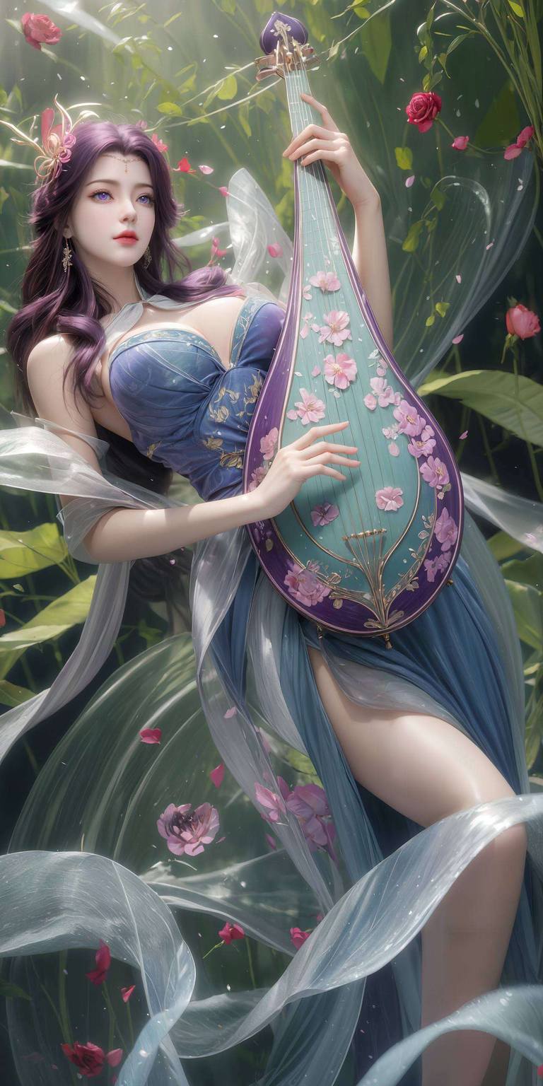 完美世界云曦横图壁纸：AI绘画角色素材免费合集