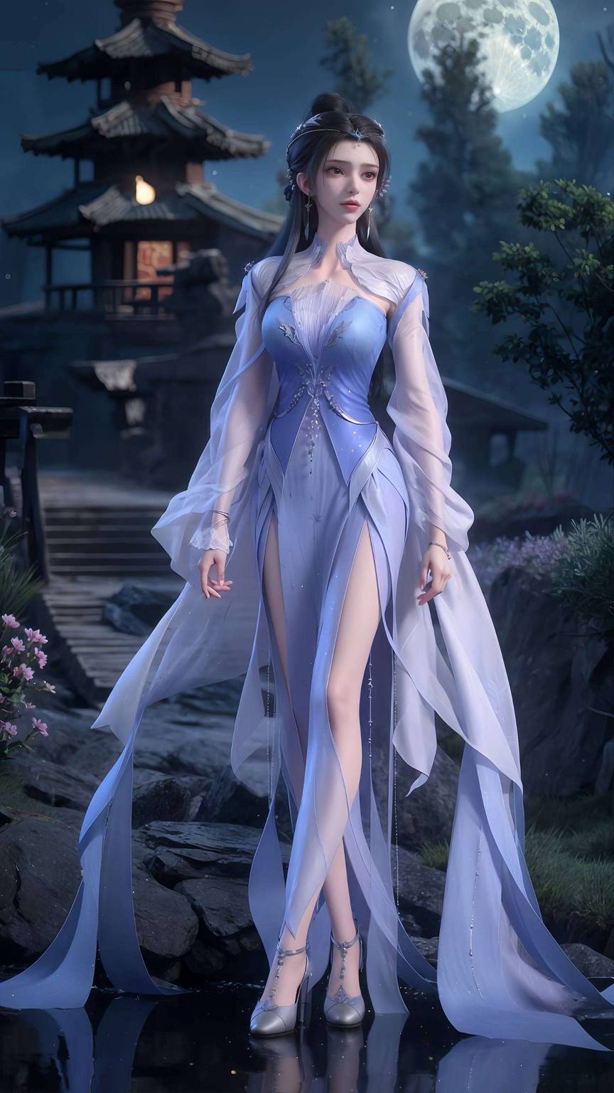 李慕婉高清壁纸图片结婚照：ai国漫护眼壁纸pc最美壁纸