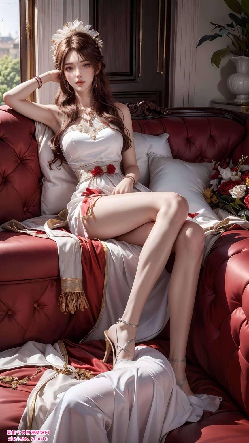 石昊亲火灵儿壁纸：AI绘画全屏姿势素材免费秀-皮皮兔动漫