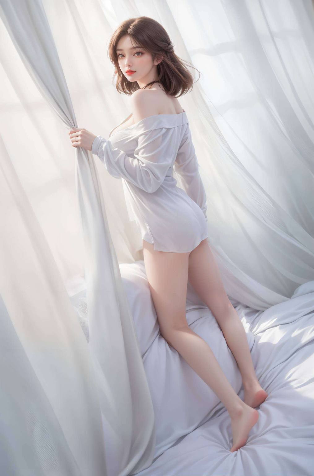 石昊亲火灵儿壁纸：AI绘画全屏姿势素材免费秀