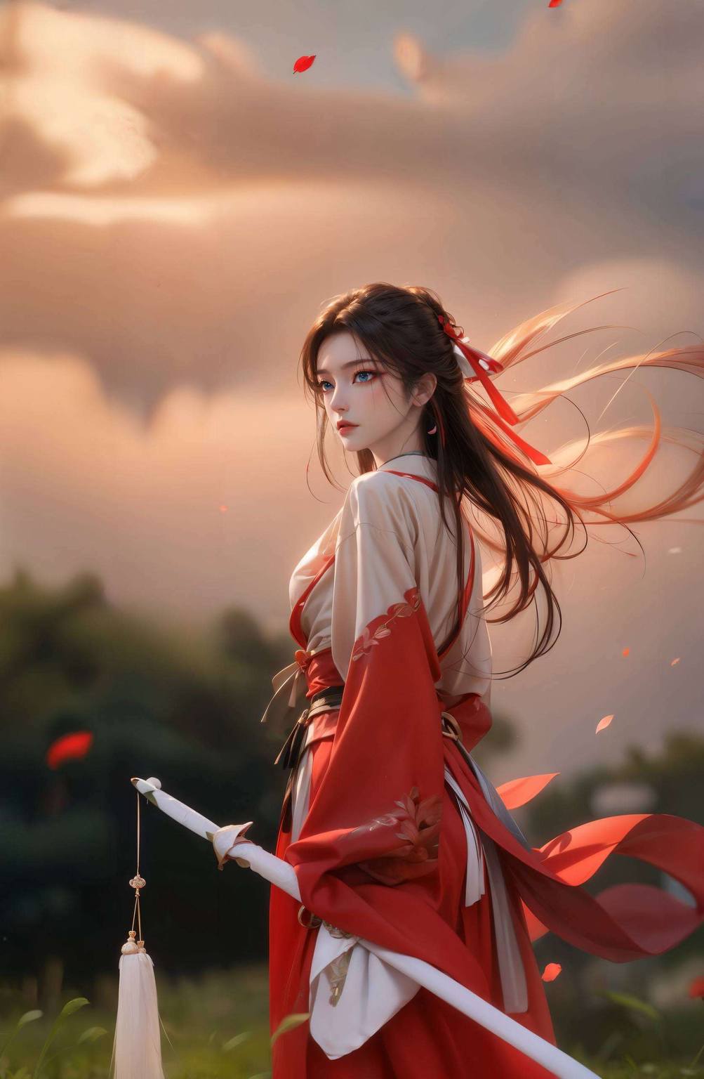 元龙蔷薇高清动态壁纸图片ai素材：超好看国漫女神ai游戏壁纸pc粉色