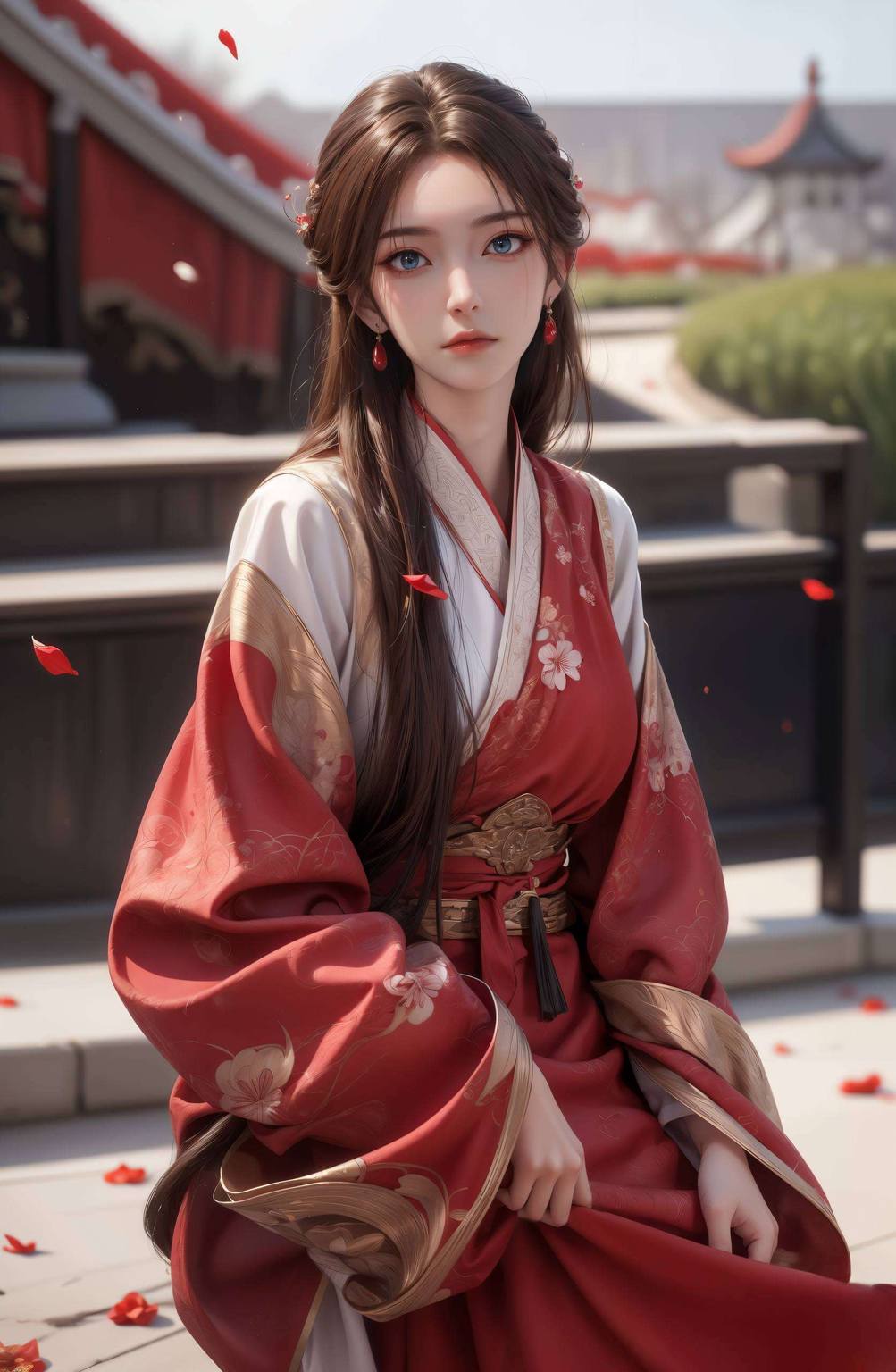 元龙蔷薇高清动态壁纸图片ai素材：超好看国漫女神ai游戏壁纸pc粉色