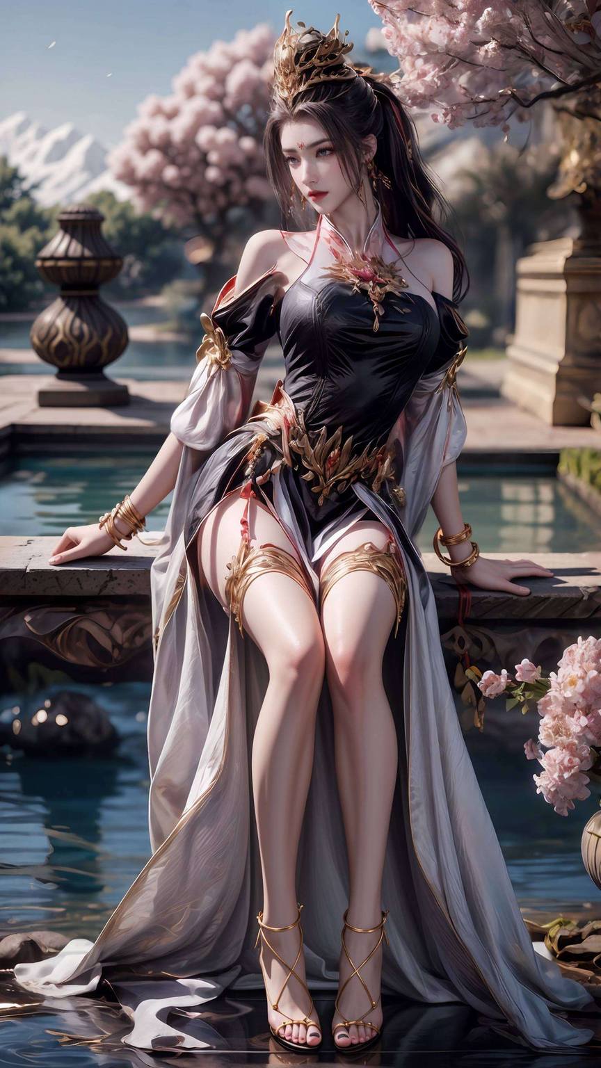 酒玖师叔唯美国漫女生AI壁纸护眼苹果古香古色-皮皮兔动漫