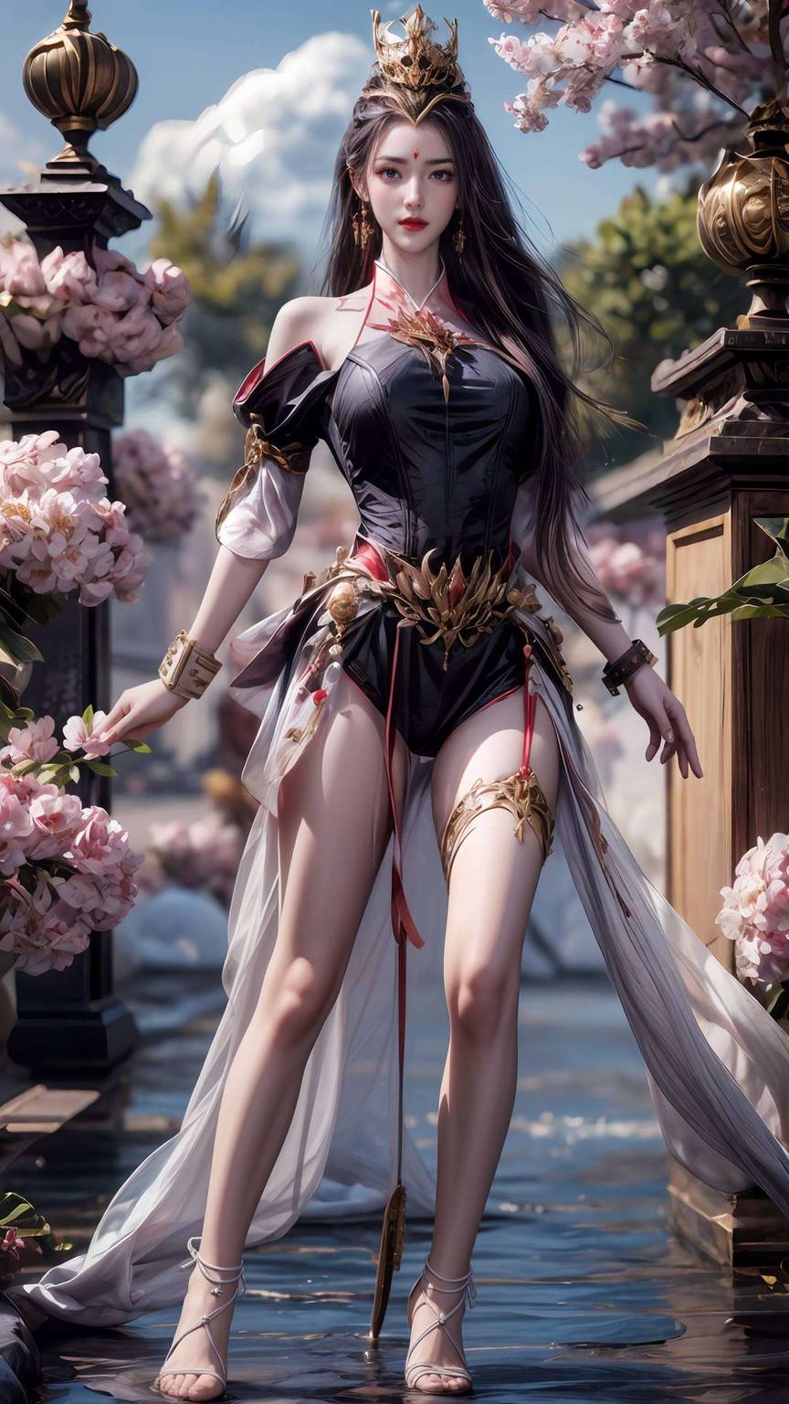 酒玖师叔唯美国漫女生AI壁纸护眼苹果古香古色