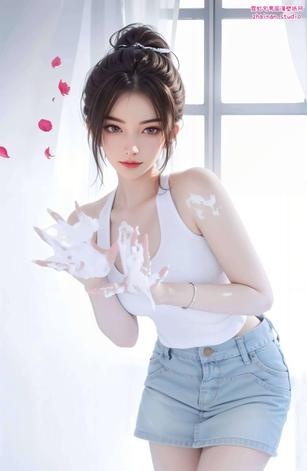 阮秀宁姚高分辨率国漫女生AI游戏壁纸电脑宽屏