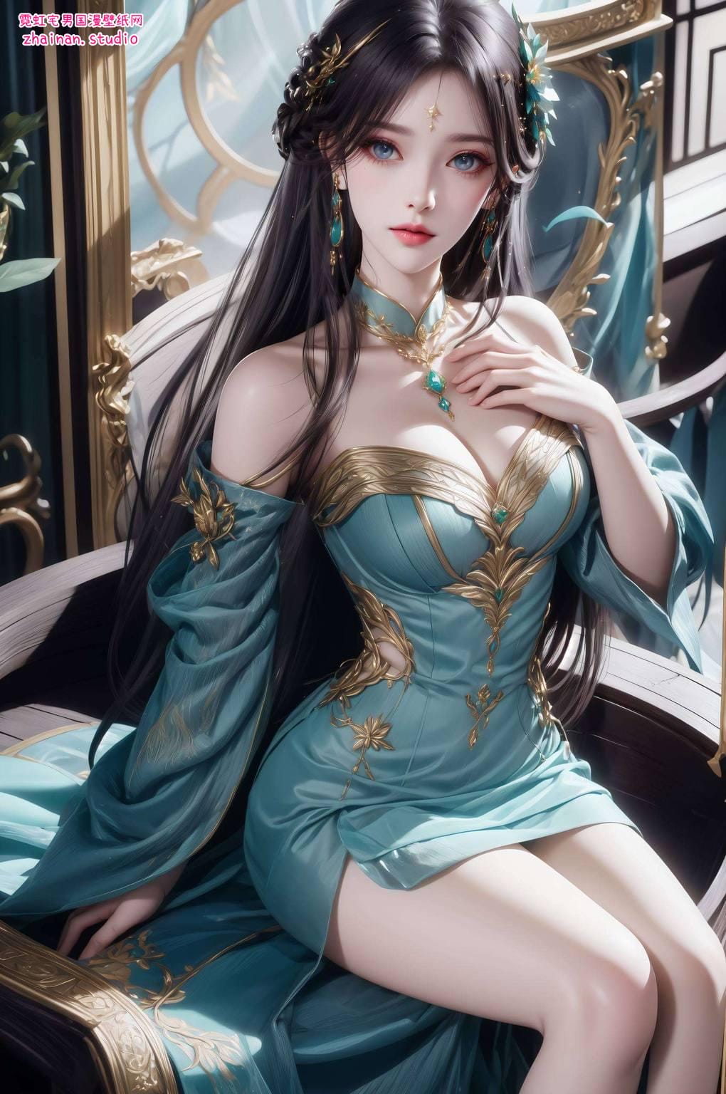 萧薰儿中州角色构图参考图护眼iPhone最美壁纸-皮皮兔动漫