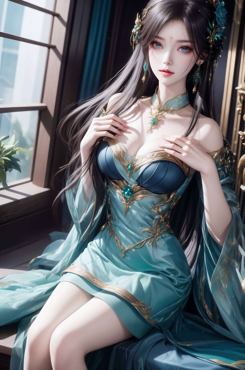 萧薰儿中州角色构图参考图护眼iPhone最美壁纸