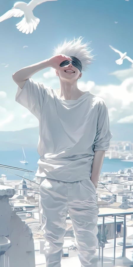 《咒术回战》五条悟动漫5K手机壁纸