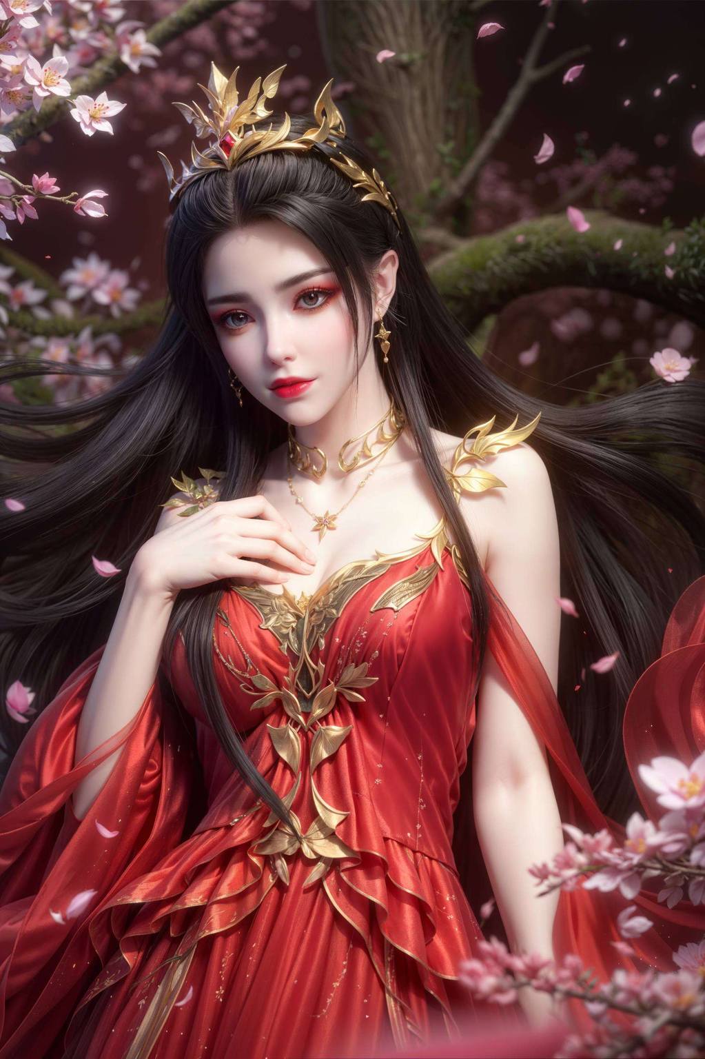 斗破苍穹彩鳞官方壁纸：ai绘画全屏各种姿势素材完美像素平板简洁壁纸-皮皮兔动漫