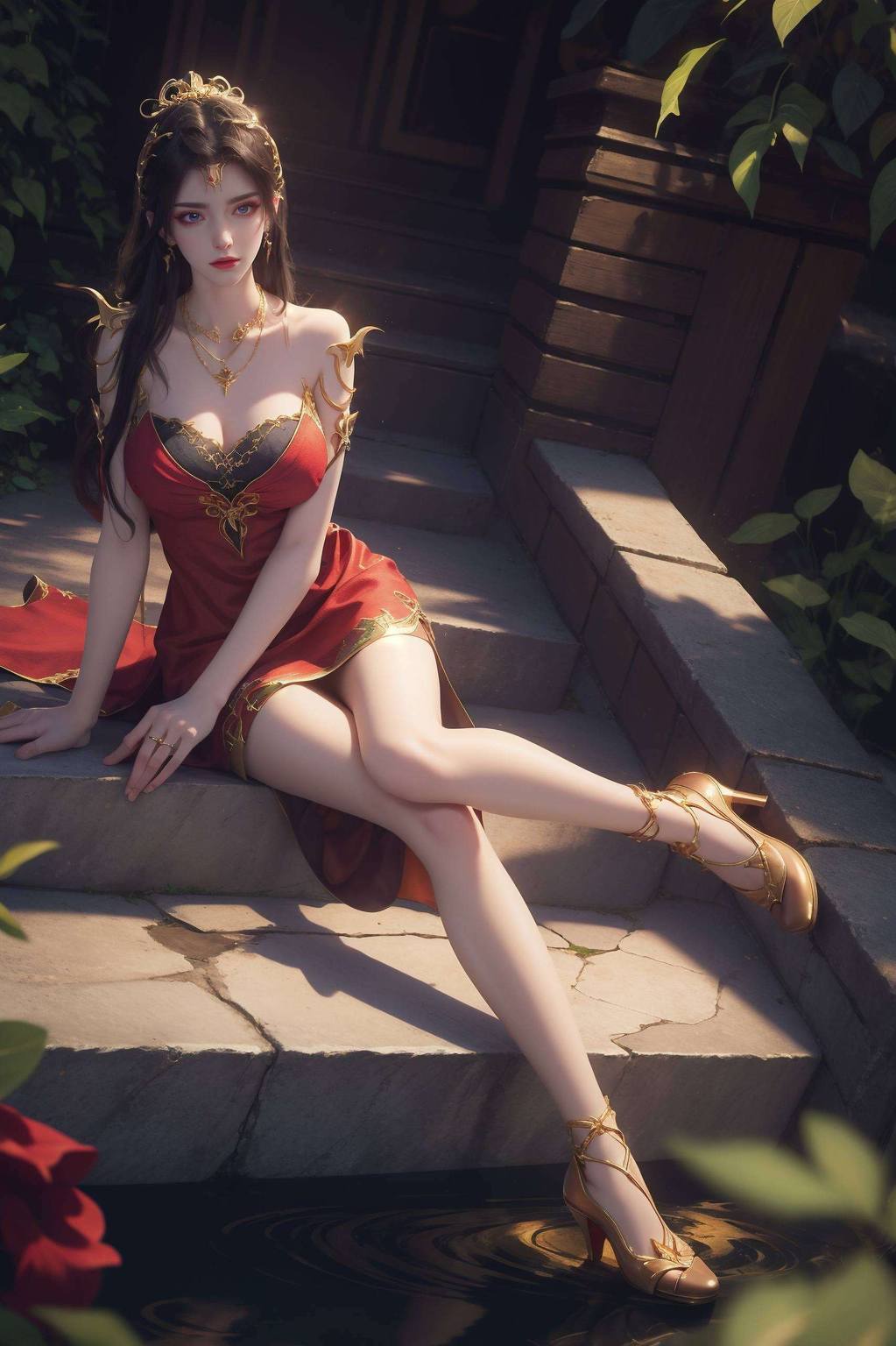 斗破苍穹彩鳞官方壁纸：ai绘画全屏各种姿势素材完美像素平板简洁壁纸