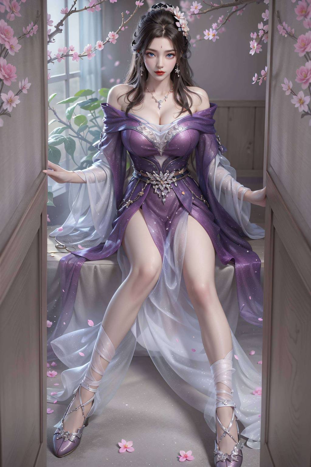 石昊与月婵高清壁纸：国漫女主AI绘画与古风表情素材精选