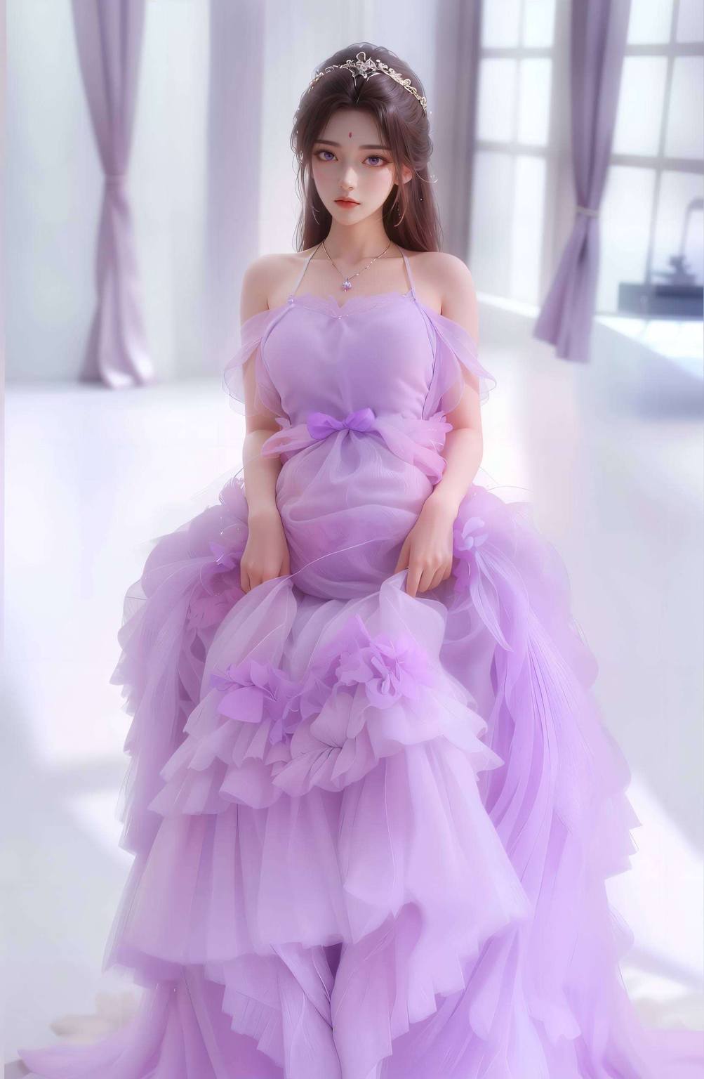 石昊与月婵高清壁纸：国漫女主AI绘画与古风表情素材精选